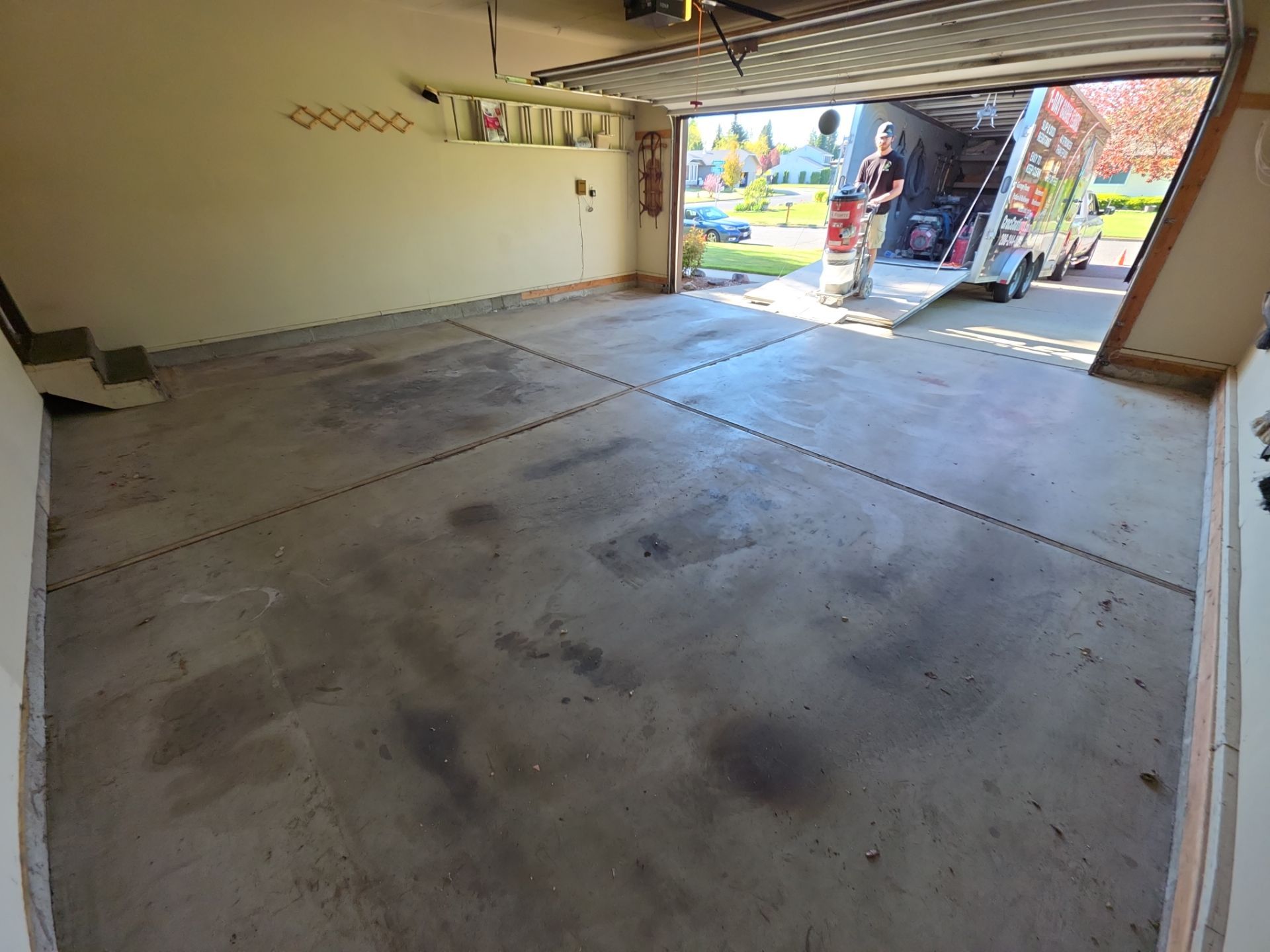 Garage Transformation using Claystone Hybrid by Croc Coatings, LLC