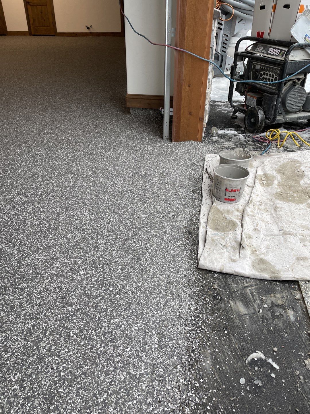 Garage Transformation using Silver Creek by Croc Coatings, LLC