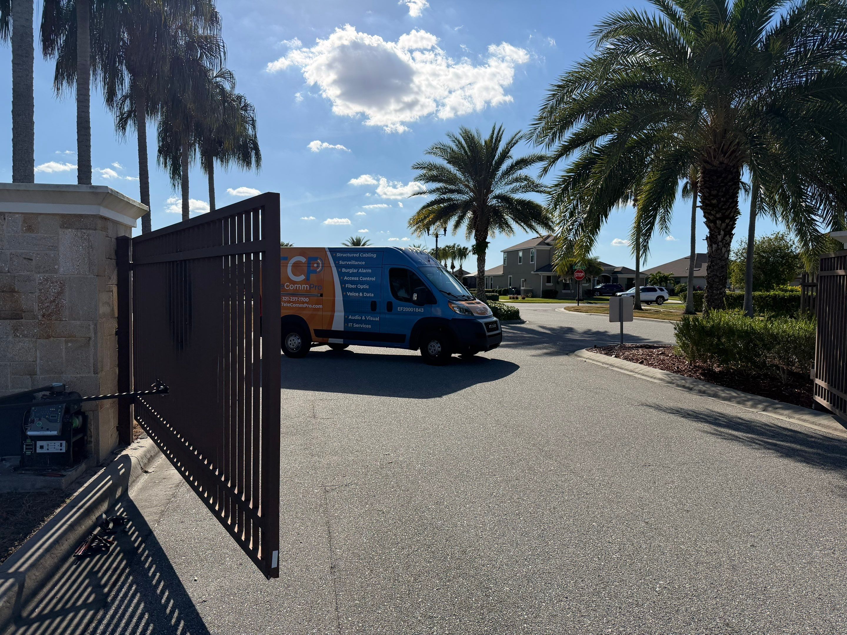 Kerrington HOA Community Gate Access Control Upgrade – Motorola Alta & Long Range Reader – Viera, FL by TeleCommPro