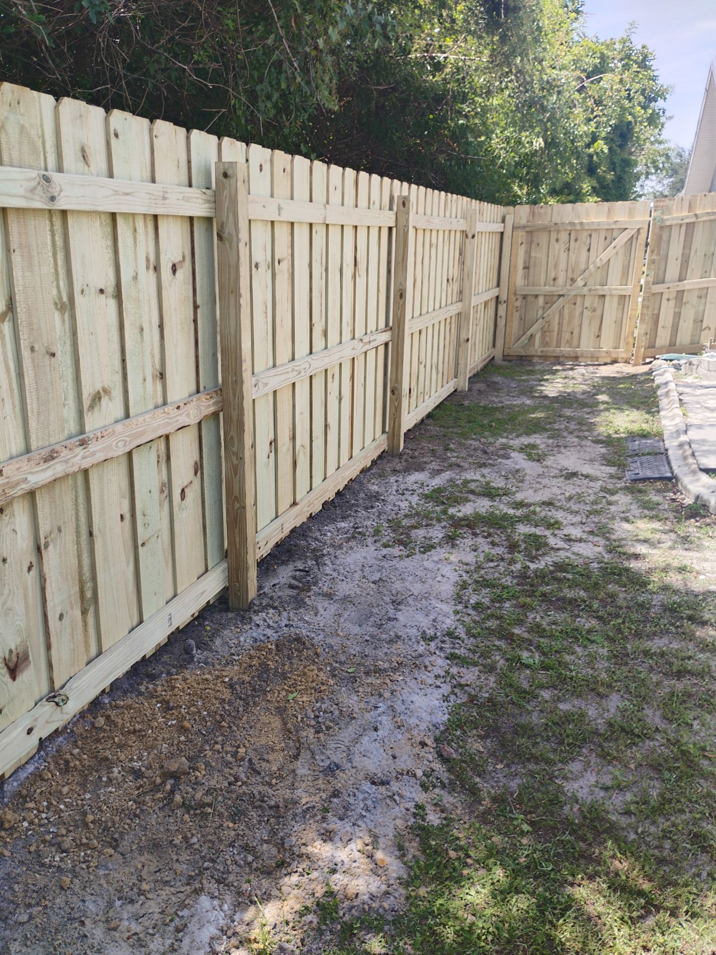 Pressure-Treated Wood Privacy Fence Installation in Port Charlotte by True Fence LLC