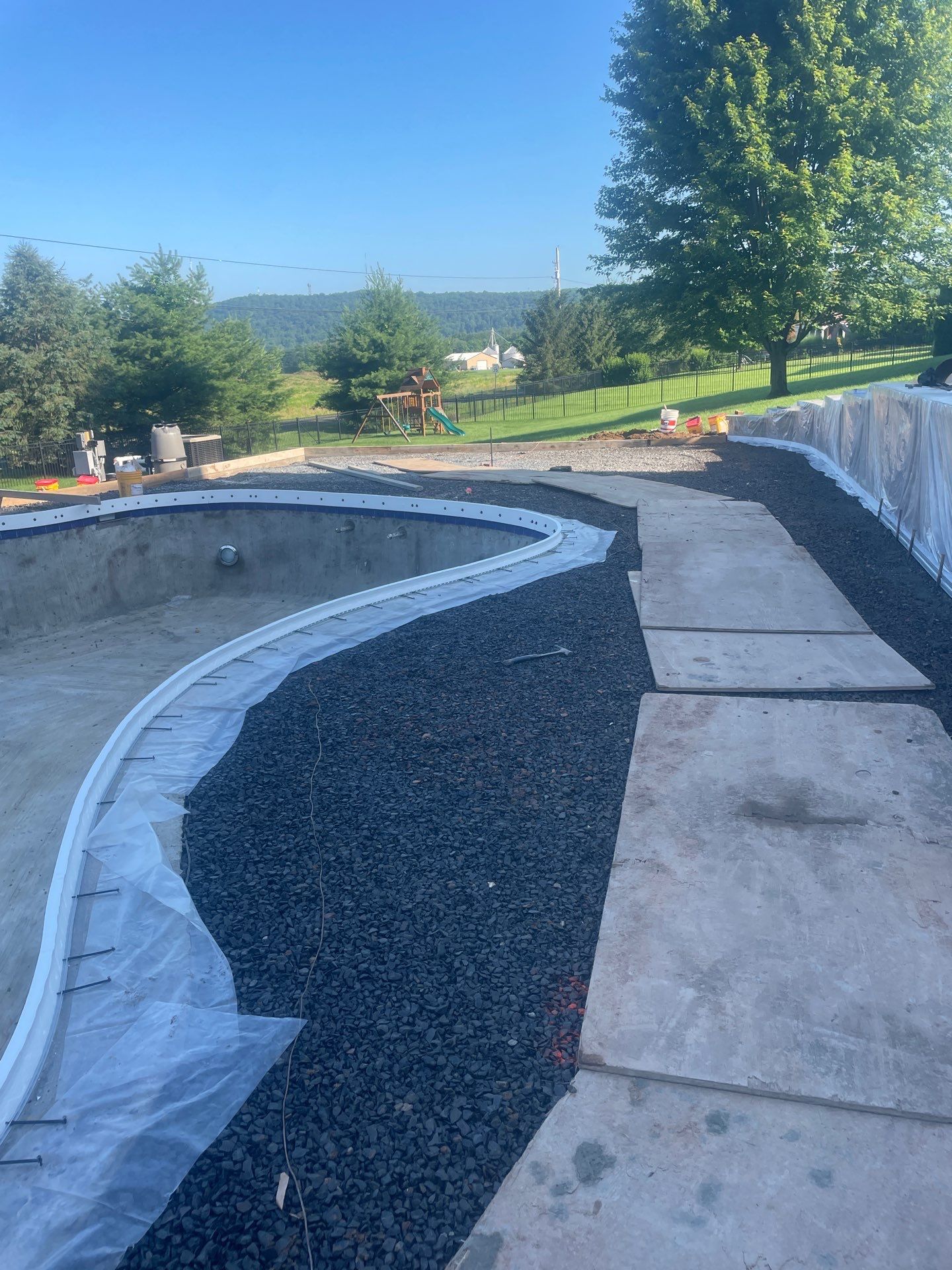 stamped concrete pool deck  by Architectural Concrete Design