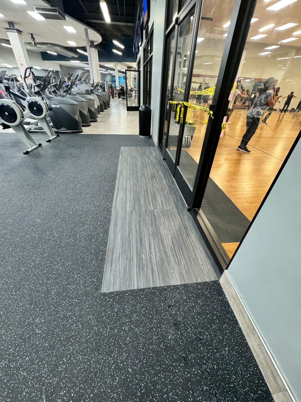 Burke OLF - Wall protection and rubber monster tiles installation by Nova HomeWorks 