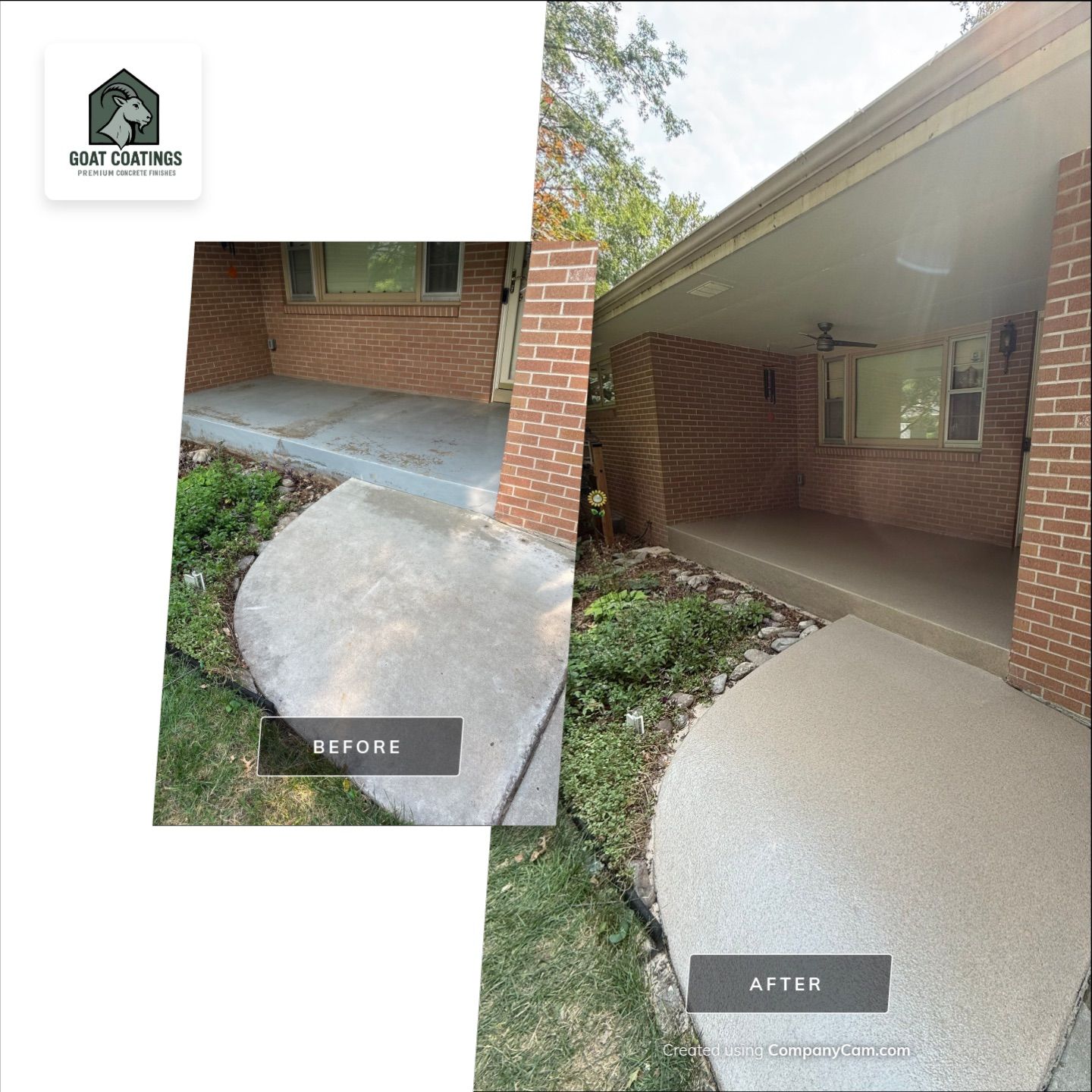 Front Porch Patio Double Broadcast Quartz