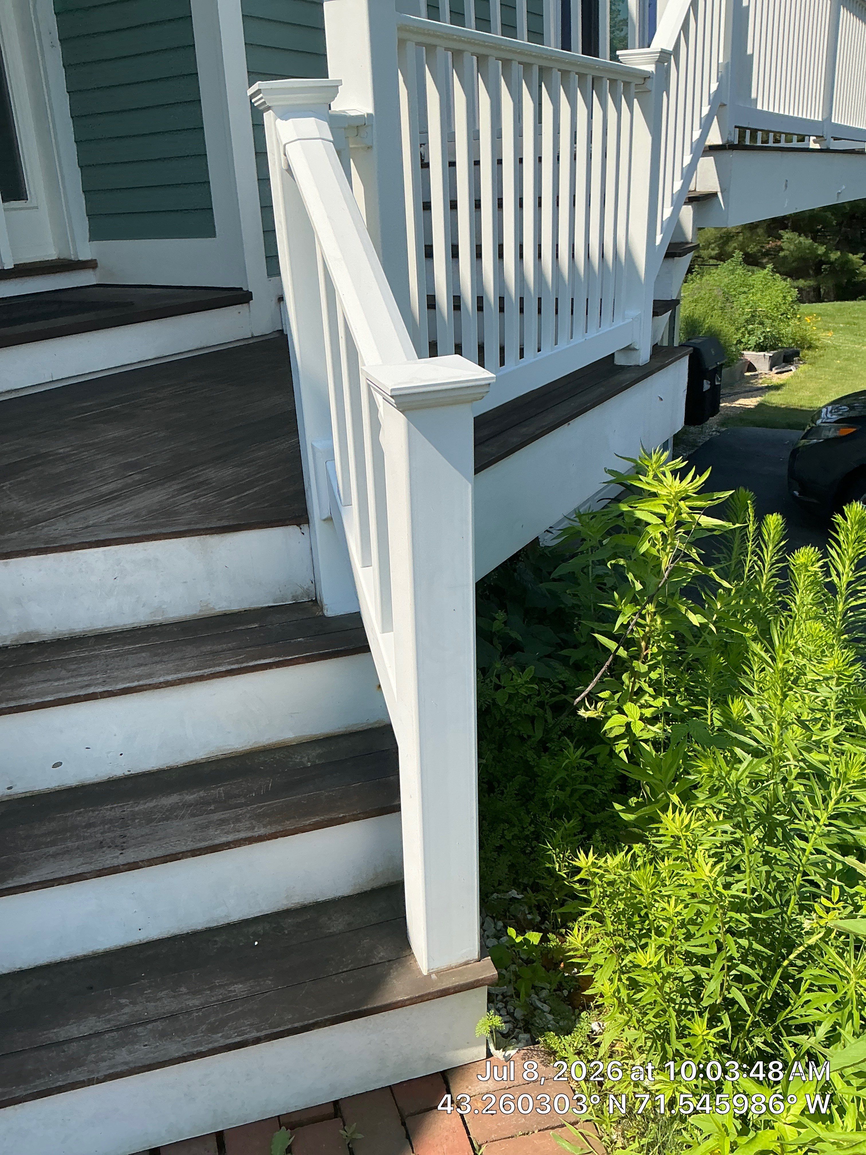 Elevated Deck Refinishing and Staircase Staining in Concord by The Persnickety Painters