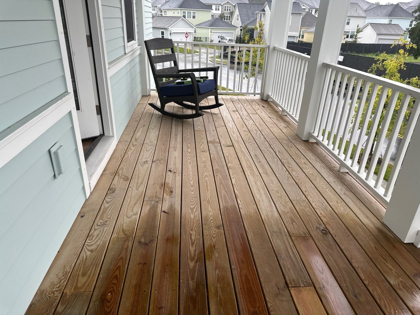 Weathered Deck and Concrete using Wood and Concrete Sealant by DuraSeal