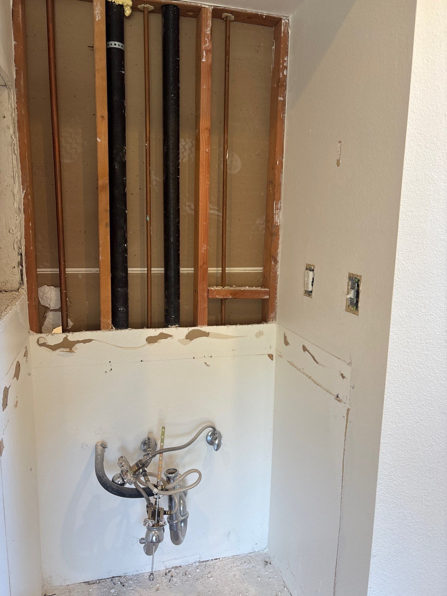 Scope of Plumbing Work at Location by Us Plumbing