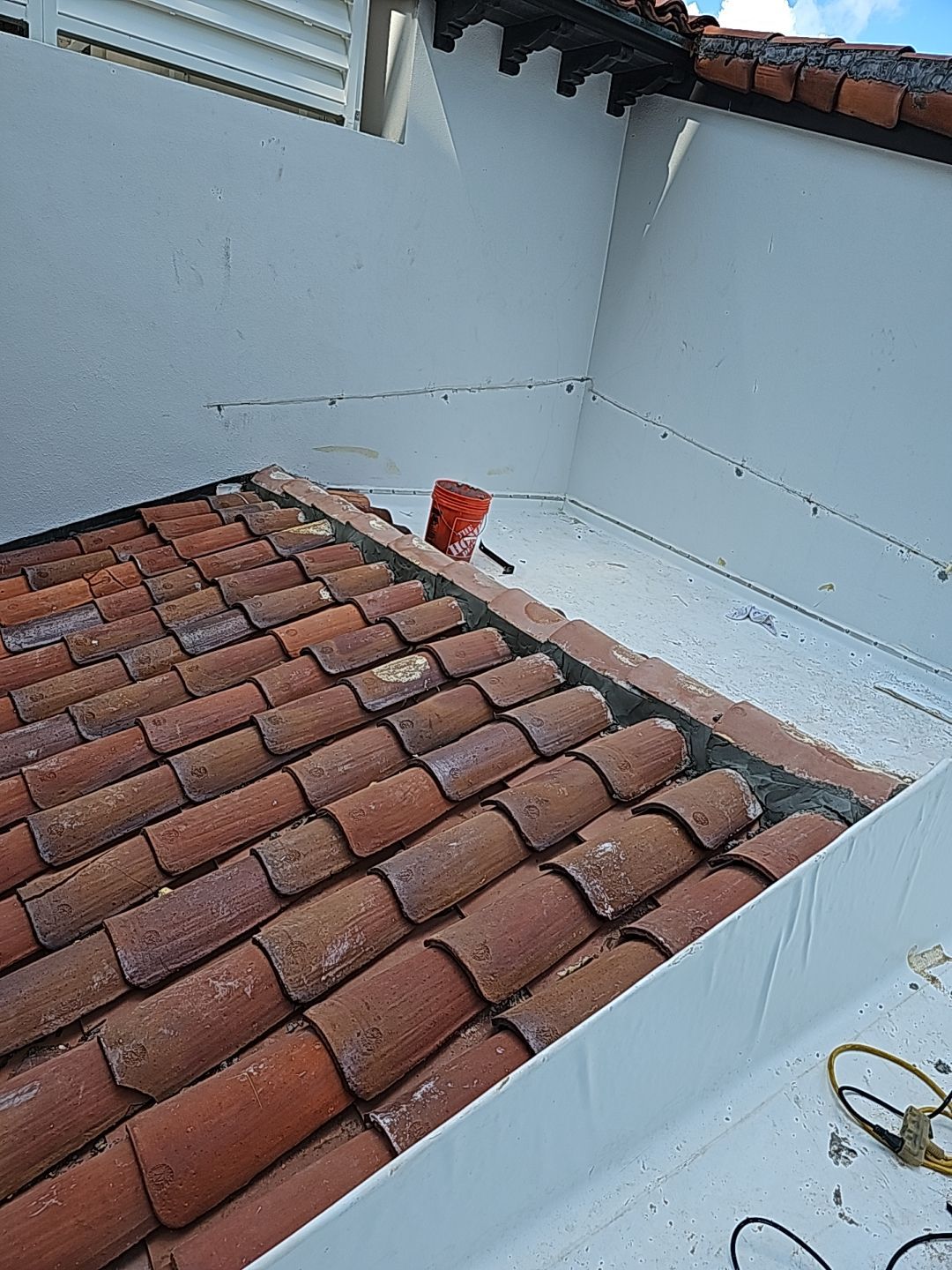 Commercial Roof Membrane Installation and Clay Tile Repair in Surfside by AJF ROOFING INC