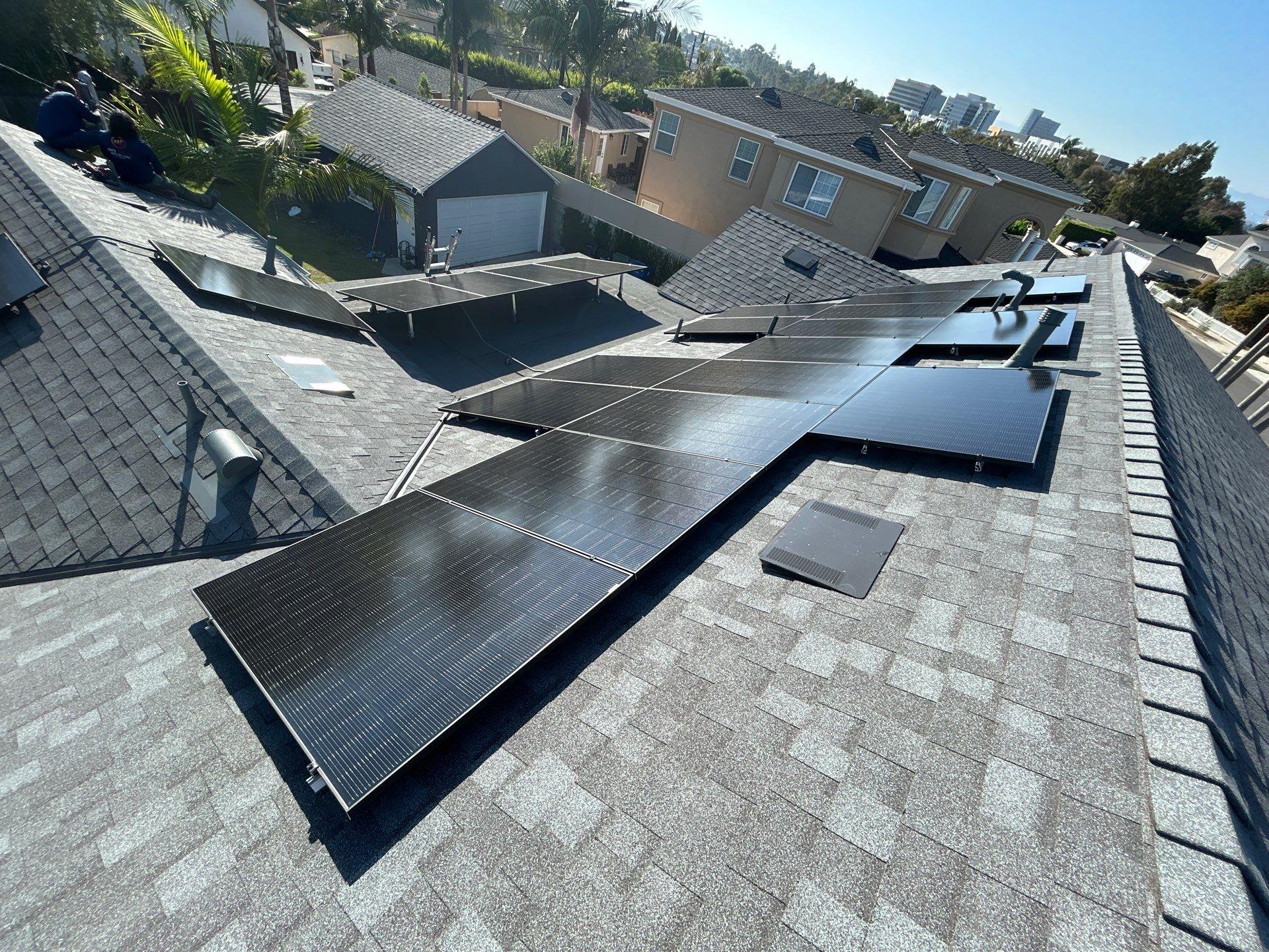 24-Panel Solar Installation and Electrical Service Upgrade in Los Angeles by AWS Solar