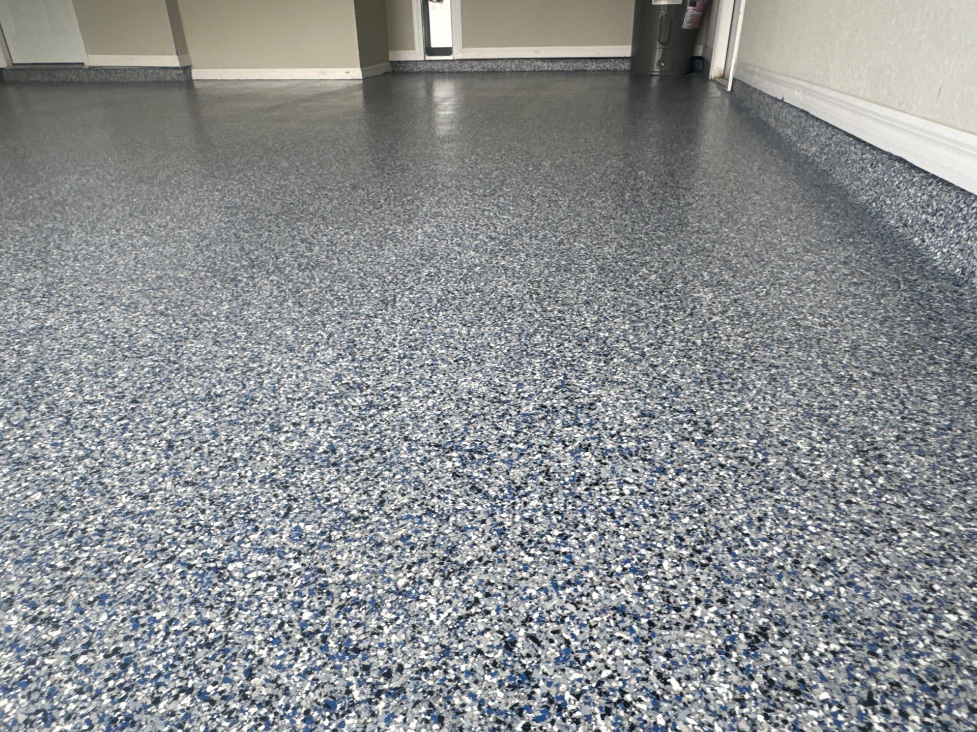 Garage Project in Ocala, FL in Denim by Cross Creek Concrete Coatings