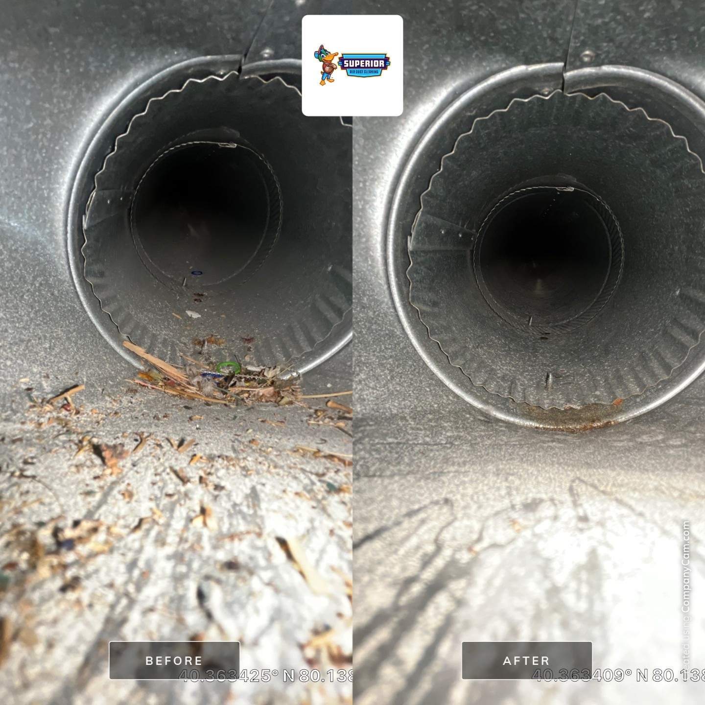 Air Duct Cleaning With a Vacuum Truck in McDonald, PA by Superior Air Duct Cleaning
