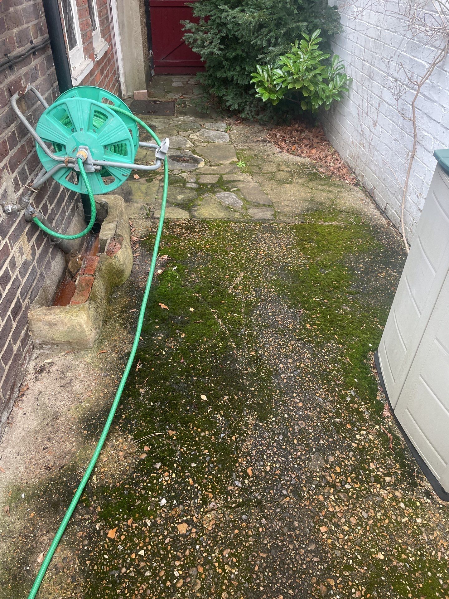 Driveway And Patio Clean using honda 21 ltr/min by Ges Exterior Cleaning ltd