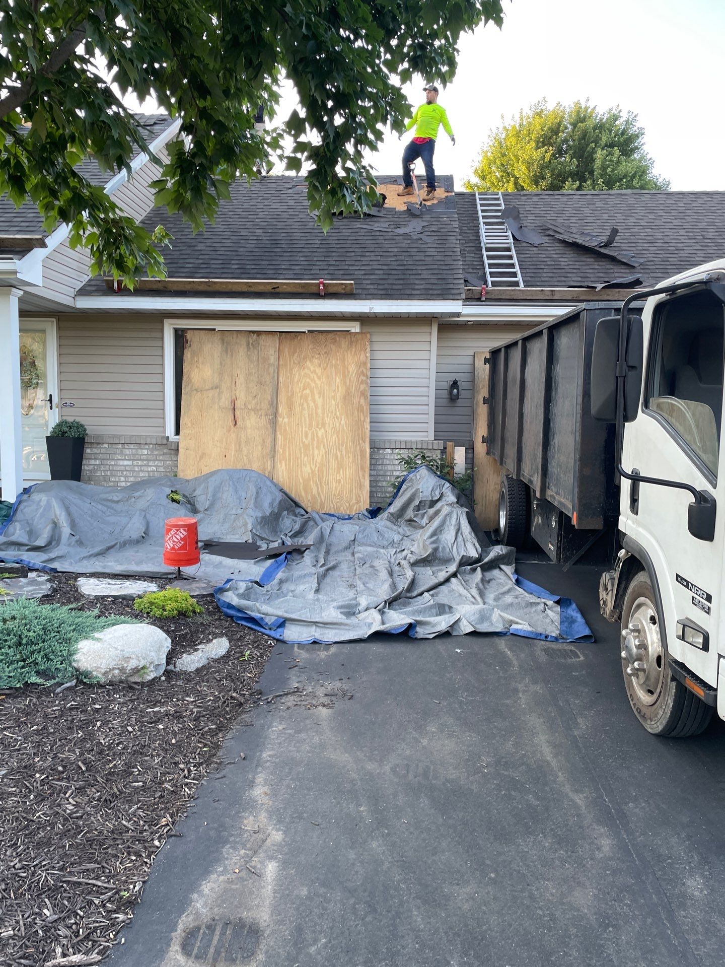 Hail Damage Roof Replacement – Owens Corning Duration in Teak | Andover, MN by First Impressions Exteriors