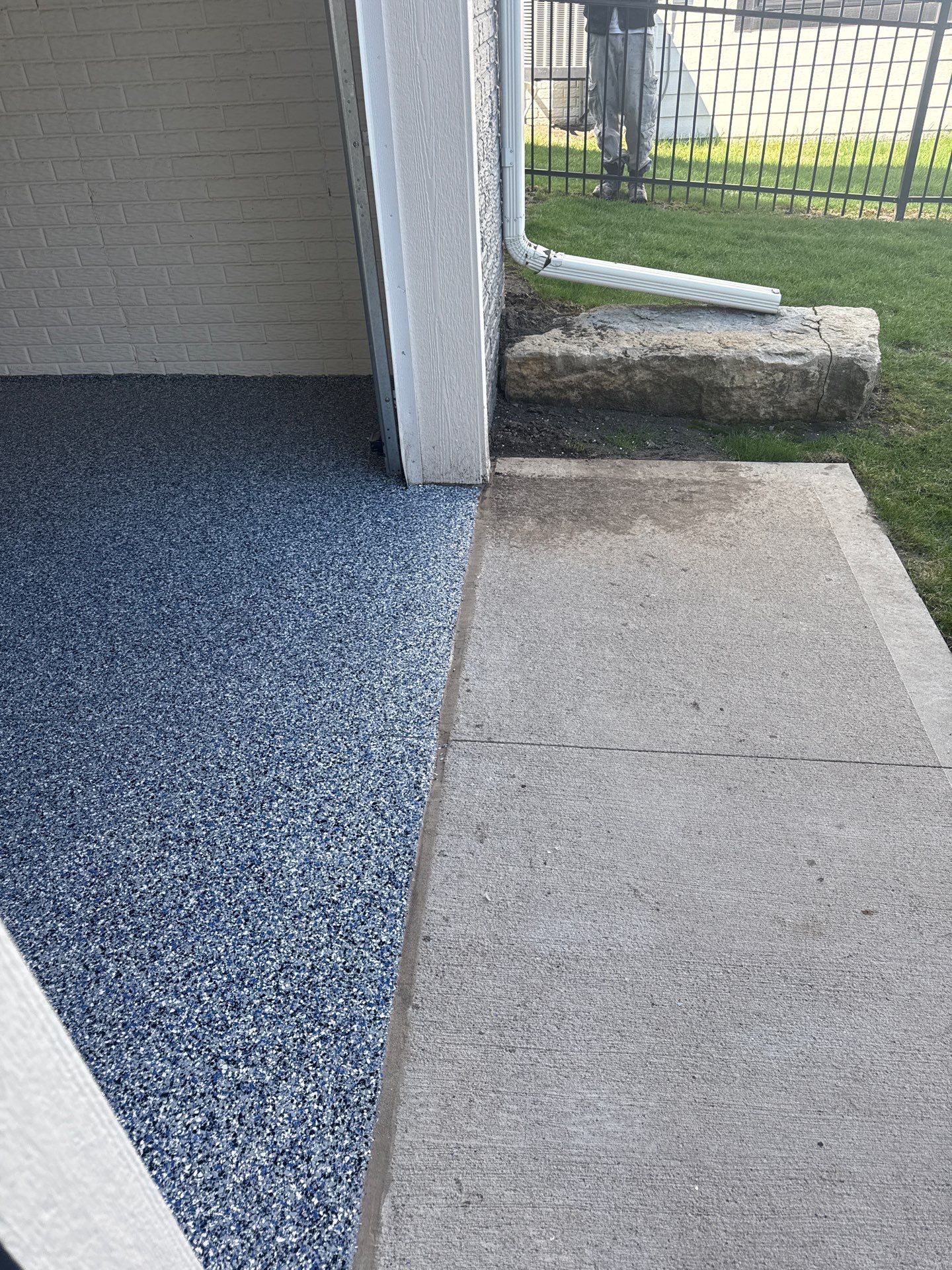 Grimes Garage Floor Coating by Revival Concrete Coatings