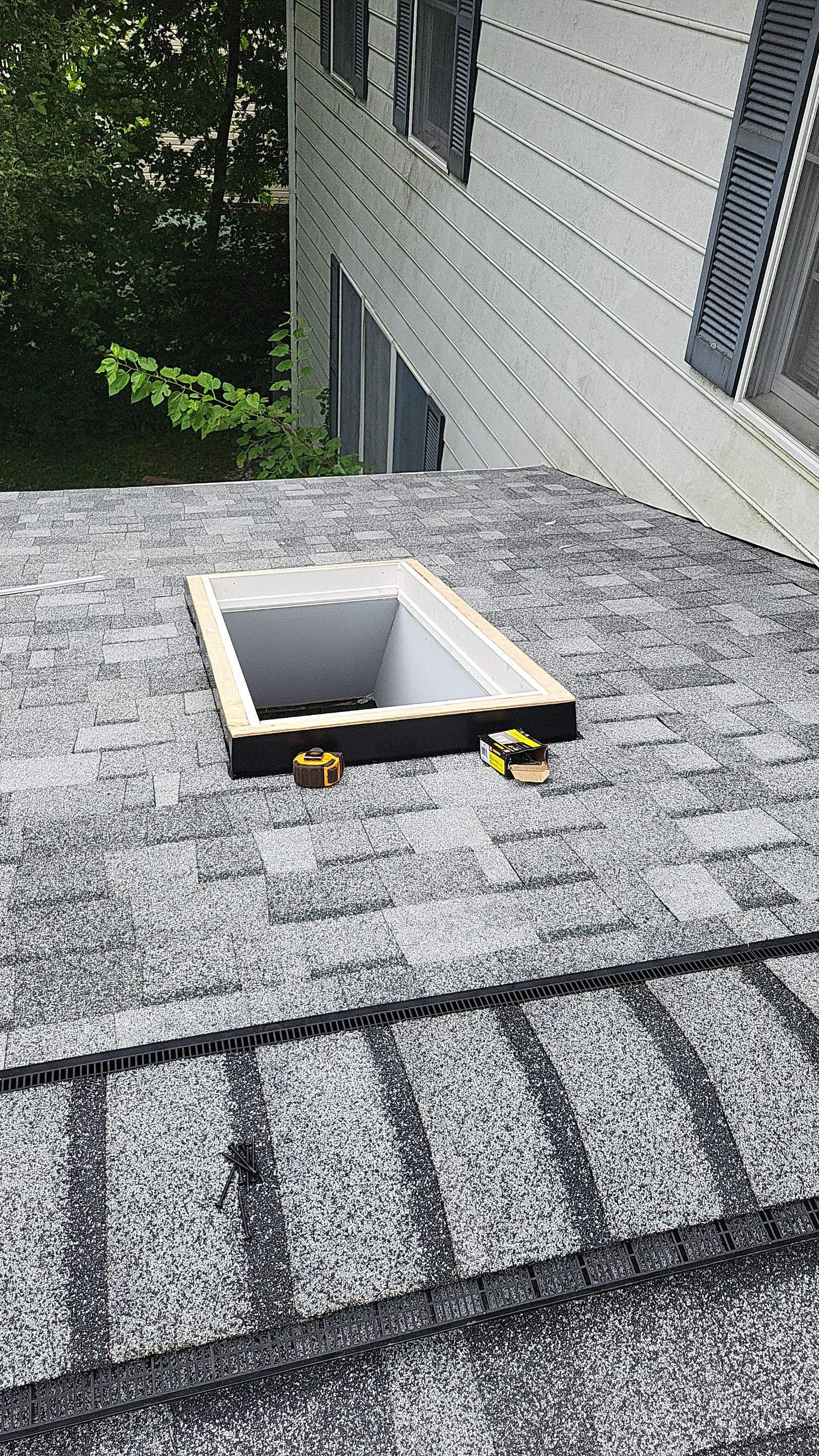 Roof Replacement with Skylight Installation in Frederick, MD by ARCH Exteriors 