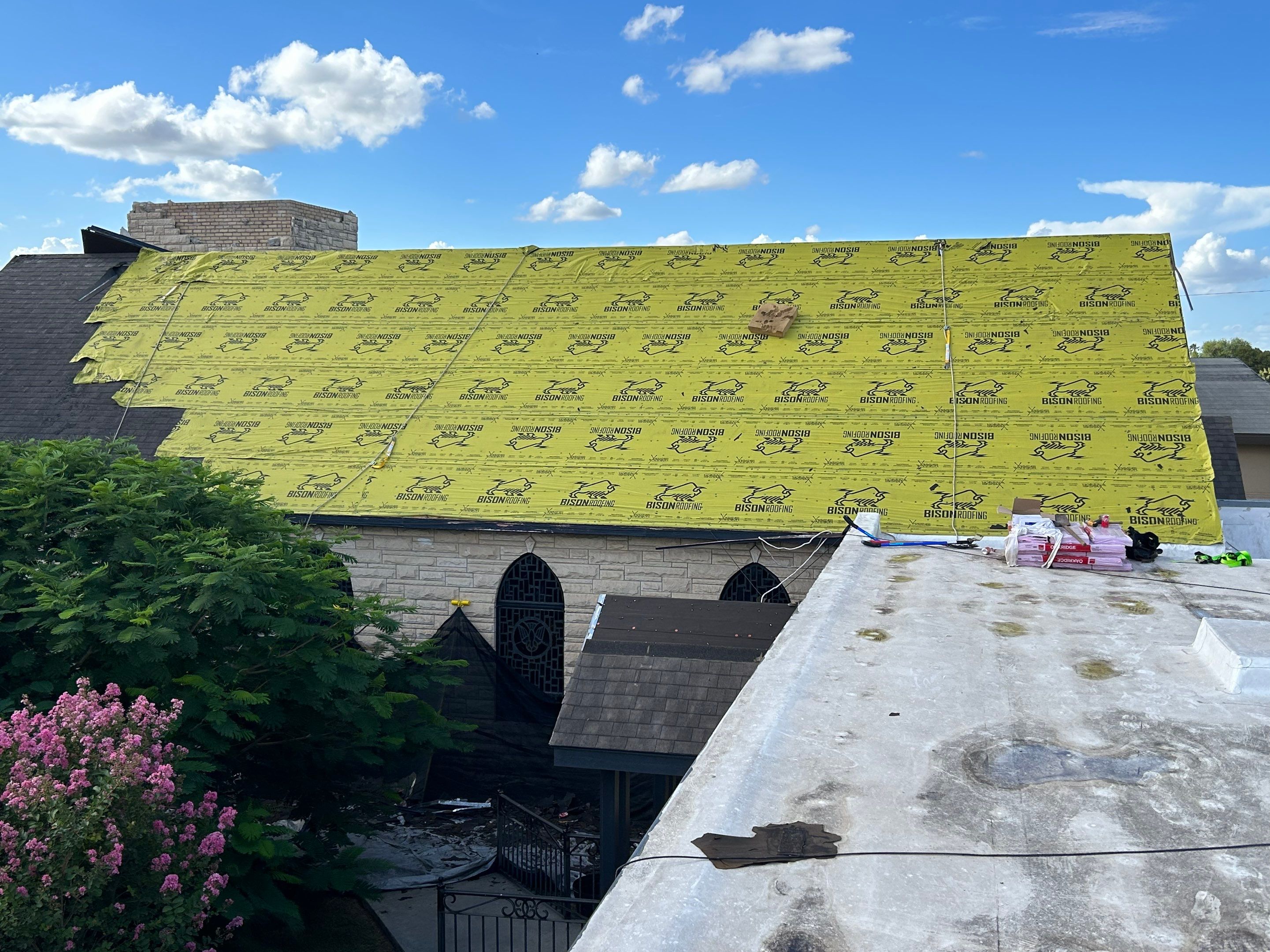 Mission Roof Project by Bison Roofing  