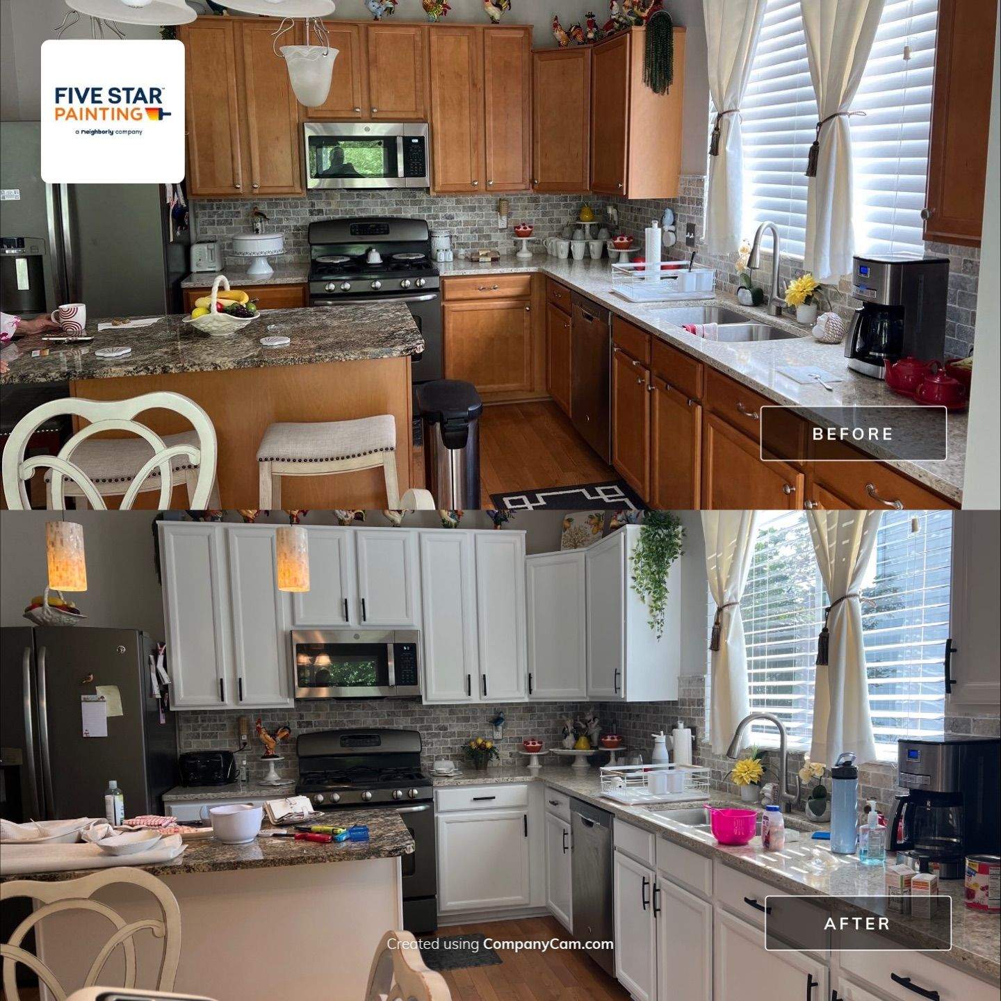 Five Star Painting - Cabinets by Five Star Painting of Batavia