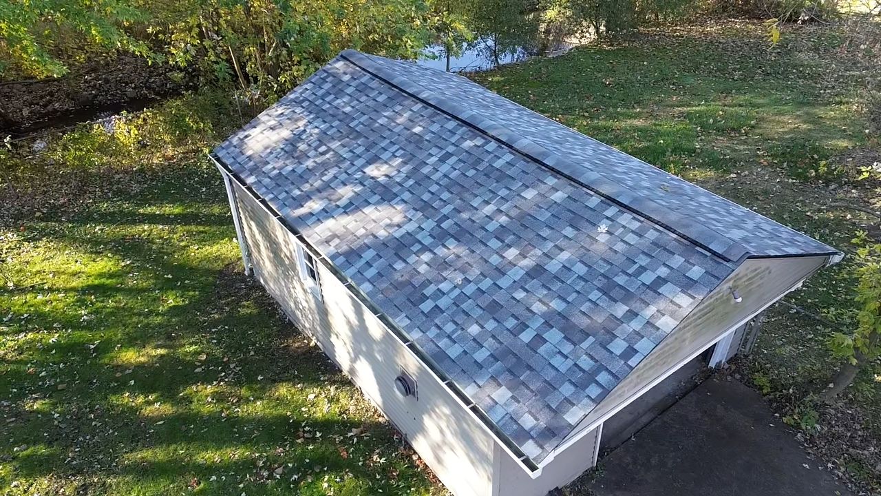 Atlas Pinnacle, Color, Coastal Granite, Drip Edge, Color, Black by Eagle Eye Roofing