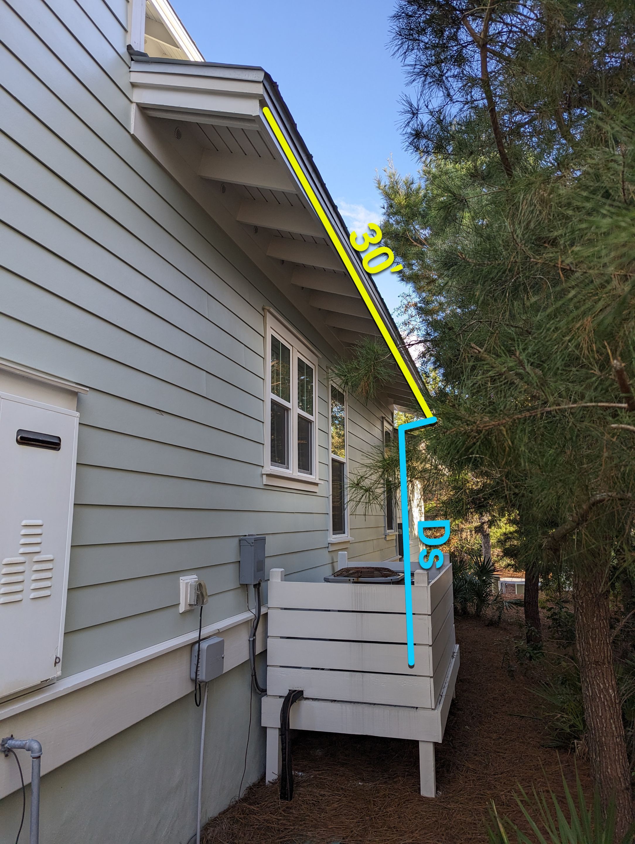 New Downspouts Installation in Rosemary Beach, FL by Gutter Professors