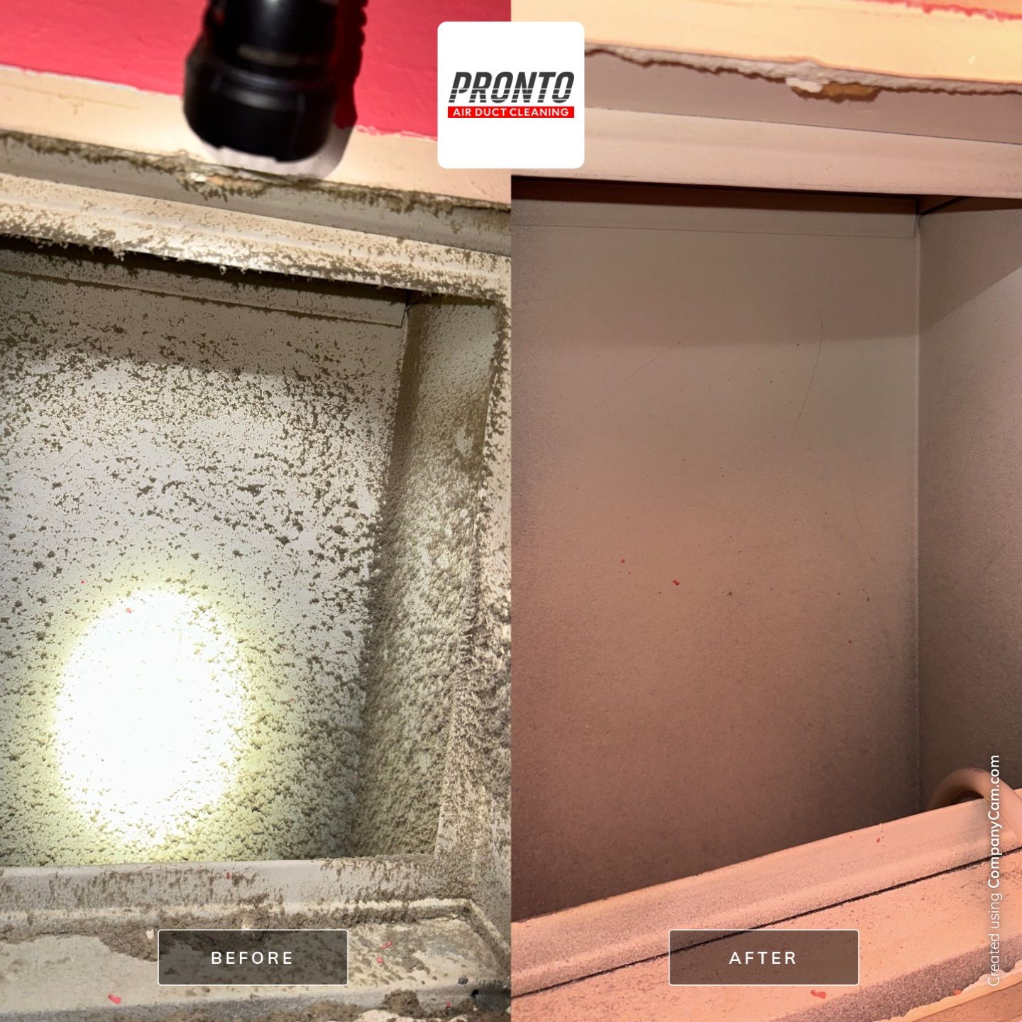 Air duct cleaning using Hypervac by Pronto Air Duct Cleaning