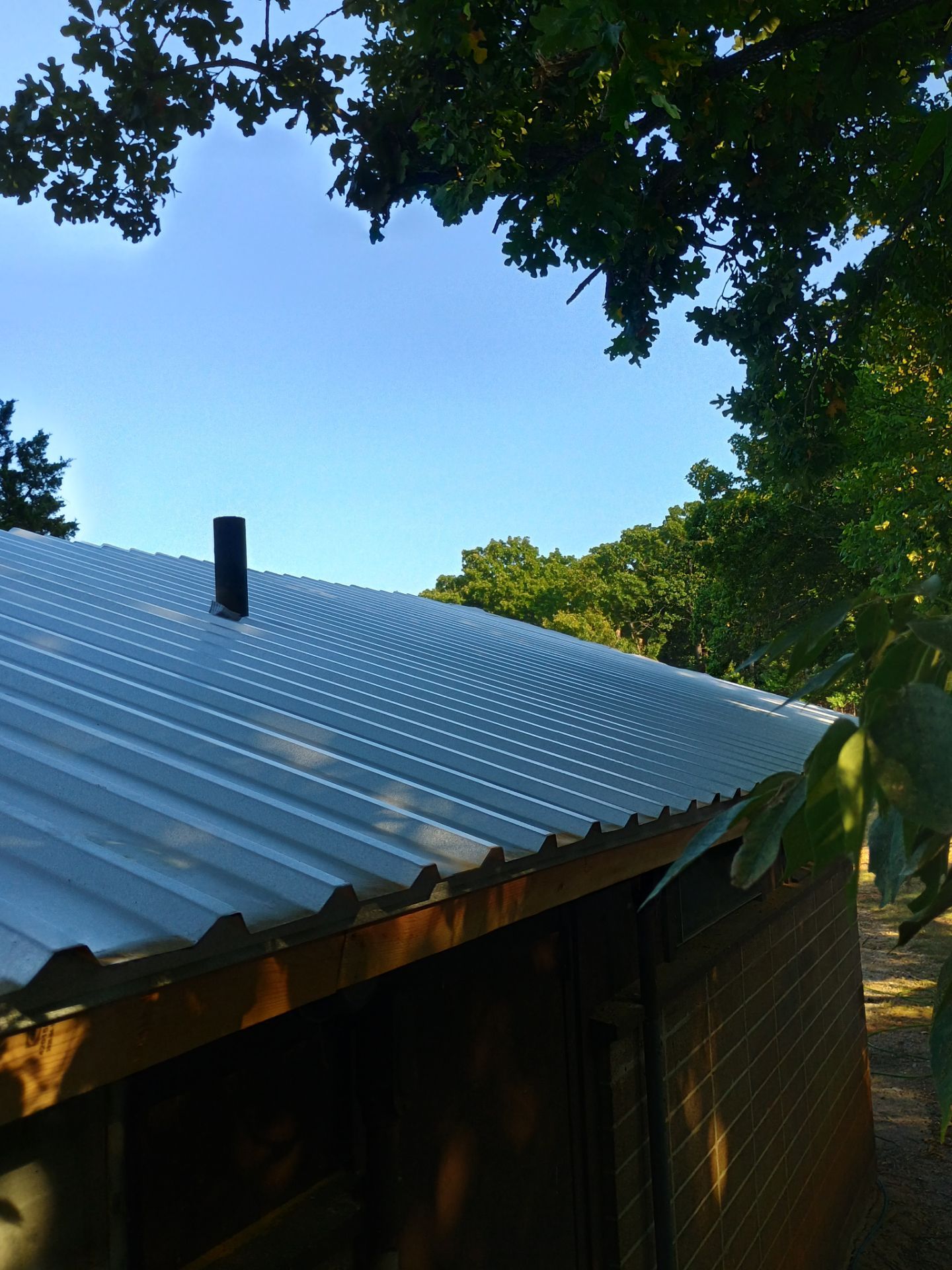 Metal Roof Replacement for Public Park Facility in Sulphur by BANA Roofing and Solar Supply
