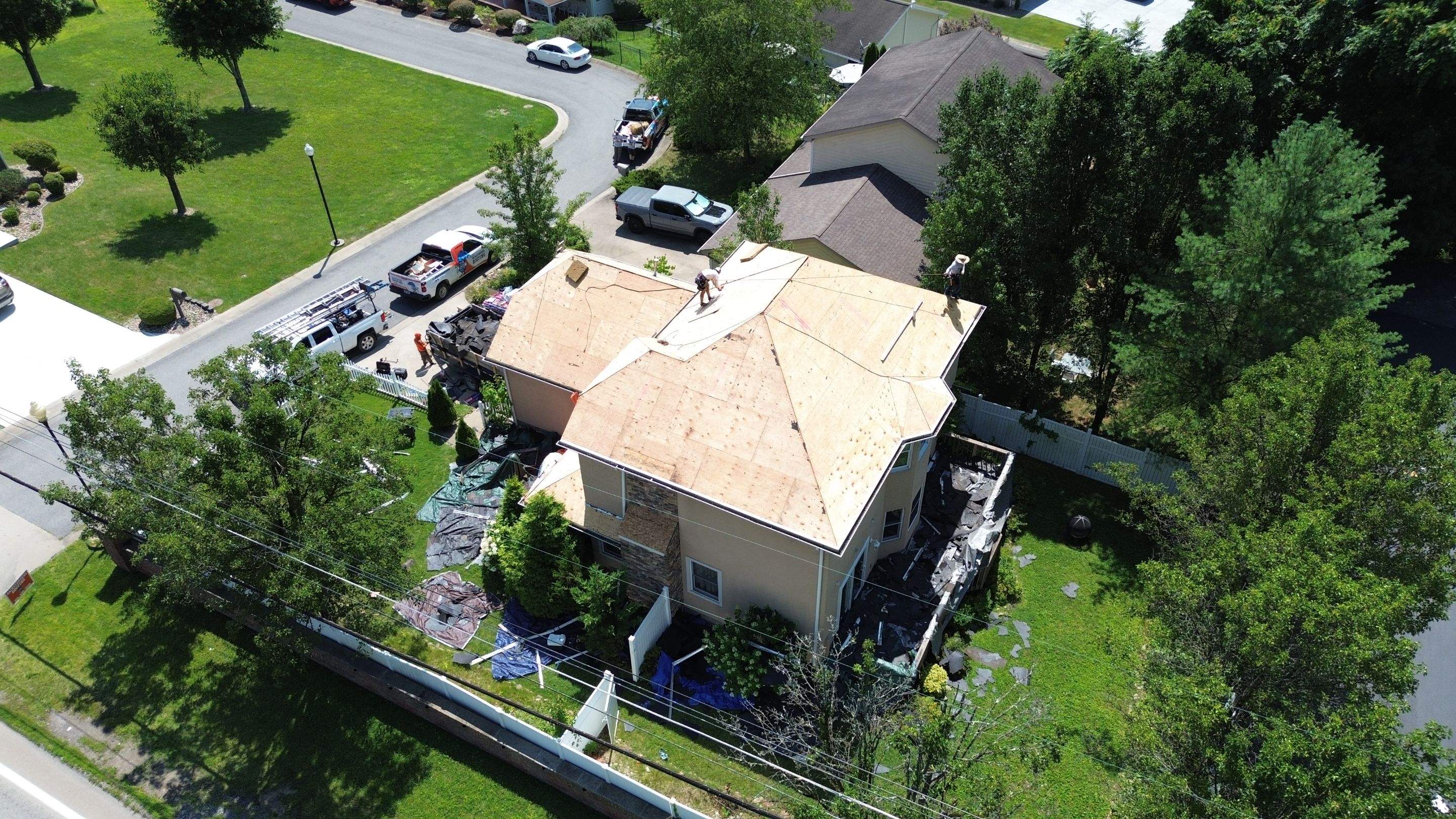 Residential Roofing Installation using GAF Timberline HDZ Pewter Gray by Rainstoppers Roofing