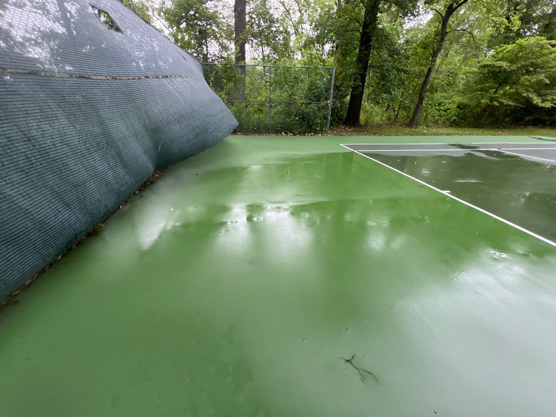 Deck, Patio, and Tennis Court Cleaning by Northern Power Washing LLC.