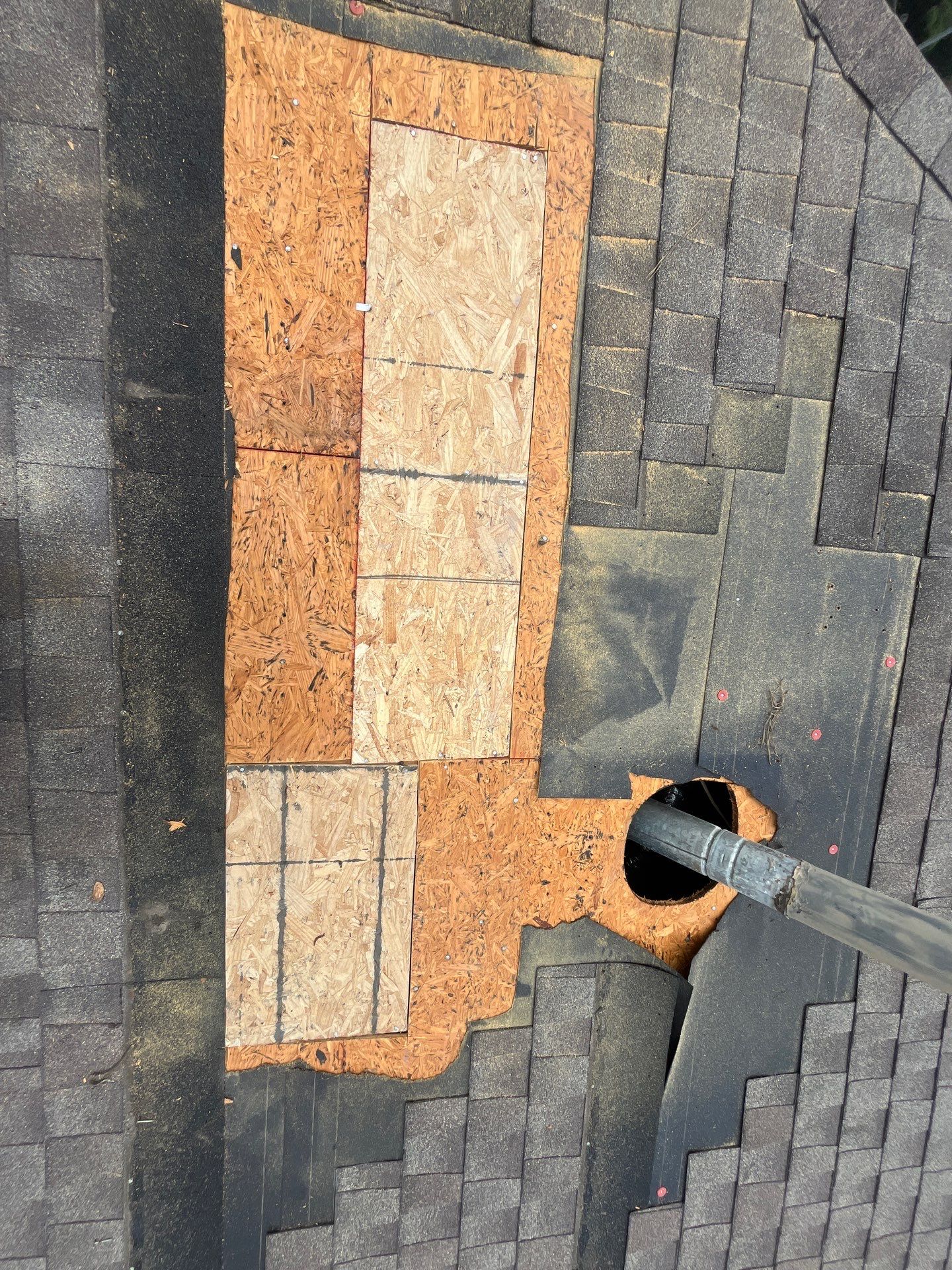Hail Damage using Owen's Corning Duration (Lifetime) Shingles by Roof Repair Company