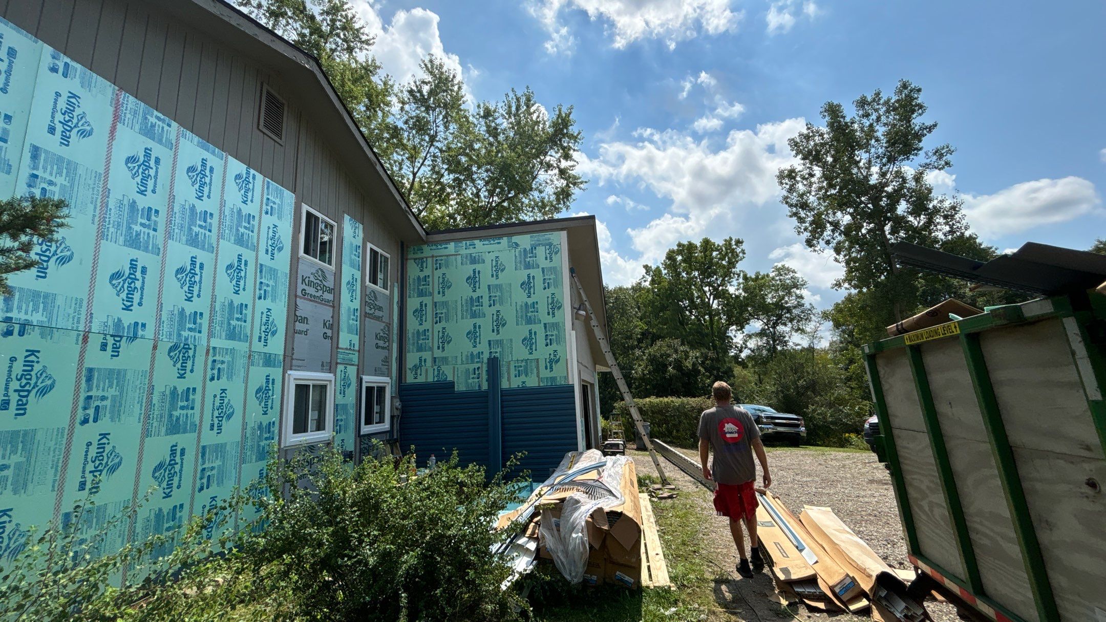 Siding Replacement using Alside D4 1/2" Dutchlap by 180 Contractors