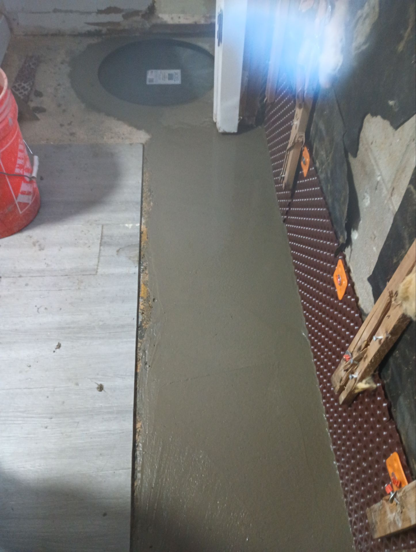 French Drain using pipes by Stone Waterproofing