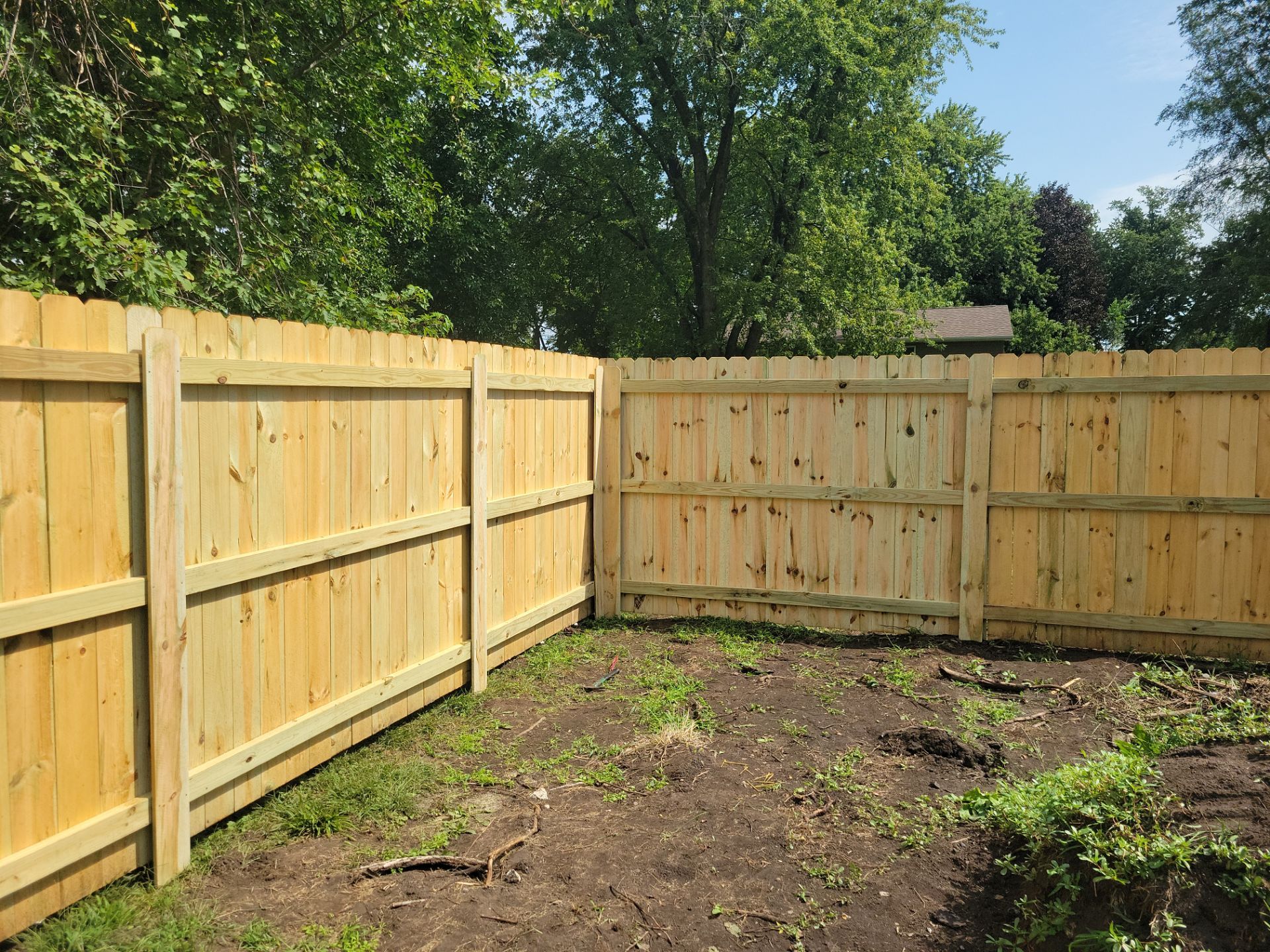 Treated Pine Privacy and Picket Fence Installation in Evansdale by Perfect Picket Fence and Stain
