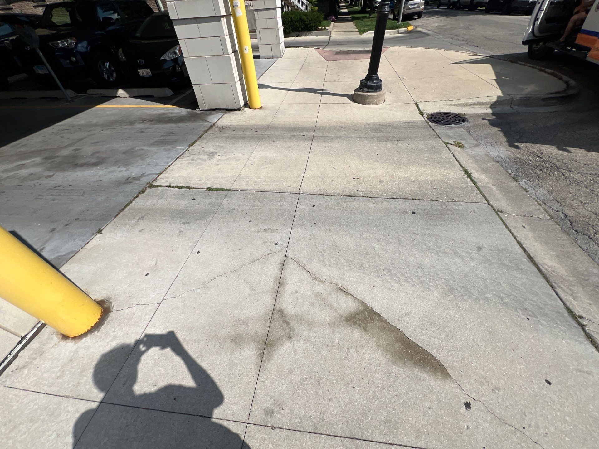 Parking garage using Hot water by Northern Power Washing LLC.