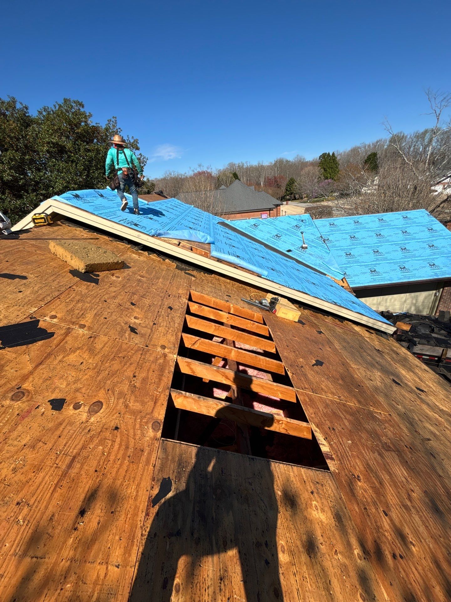Easley Residential Roof Replacement Using CertainTeed Landmark Shingles by Roofers LLC