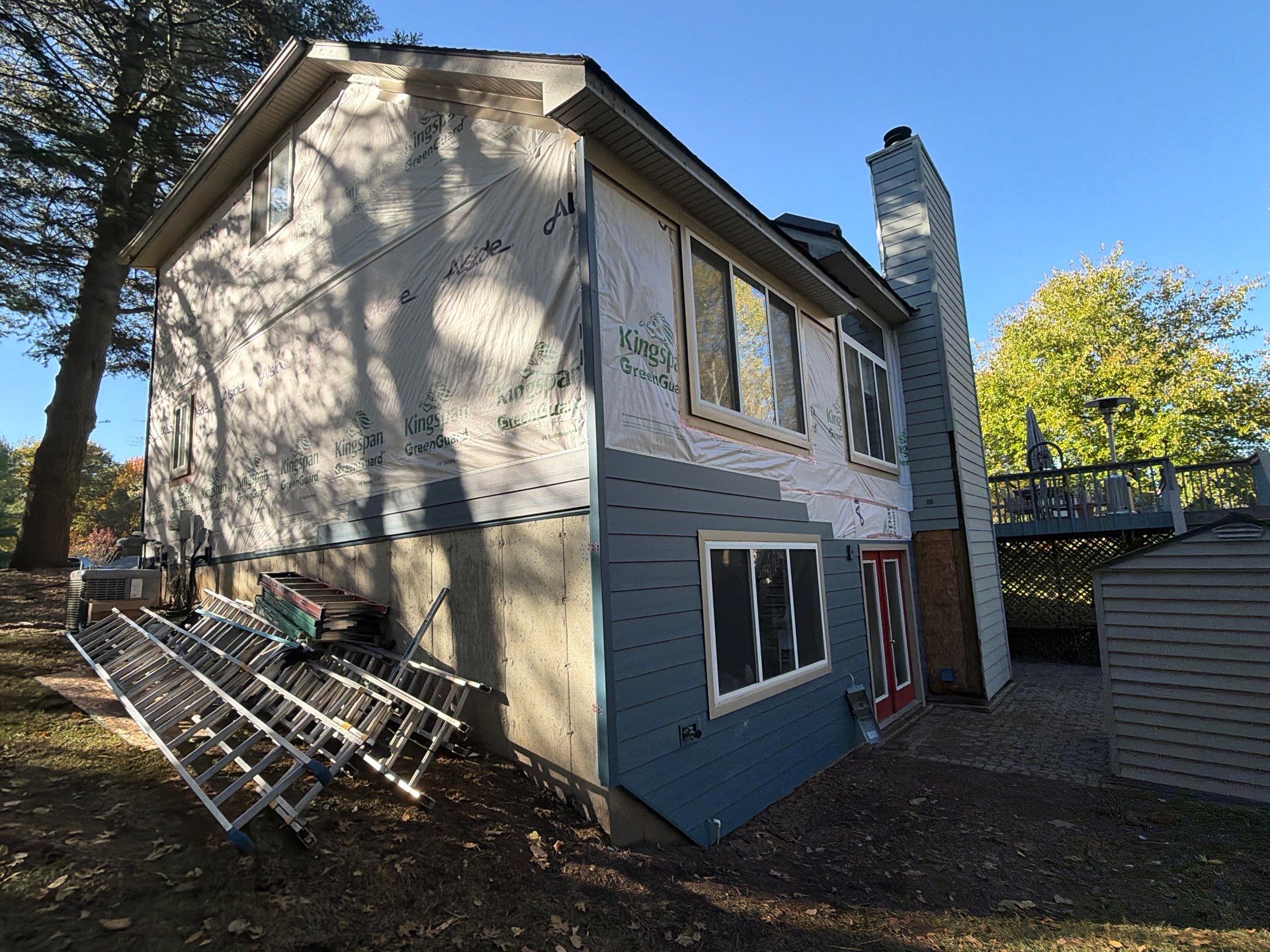 Siding Replacement using Ascend Laguna Blue by 180 Contractors