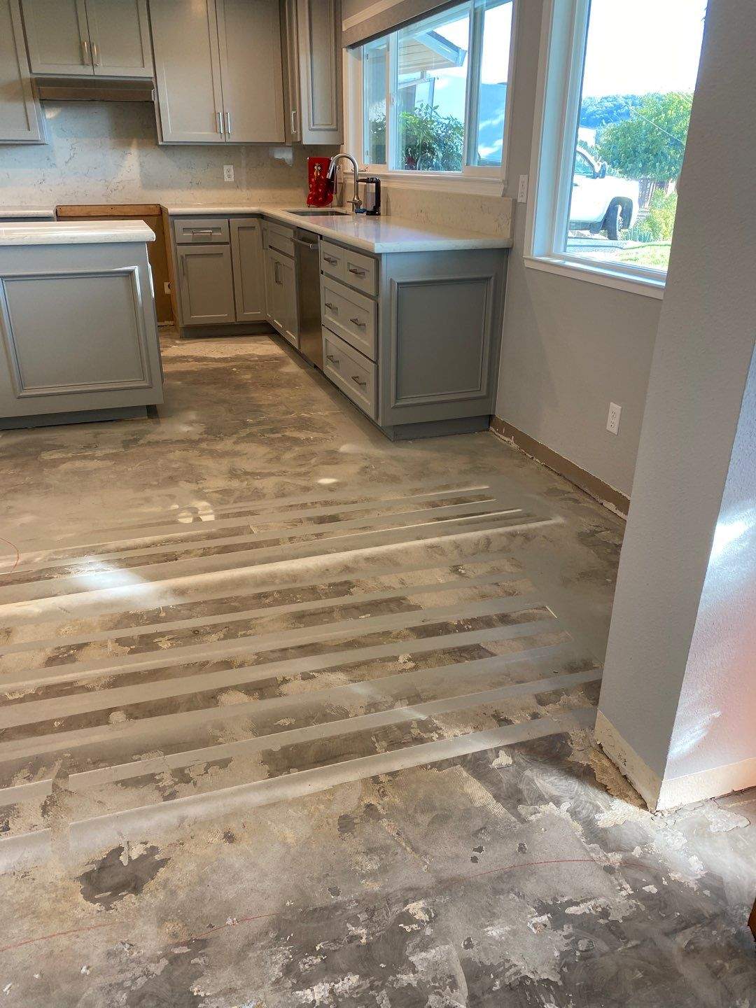 LVP Flooring for newly remodeled kitchen in Newcastle. by Footprints Floors South Sacramento
