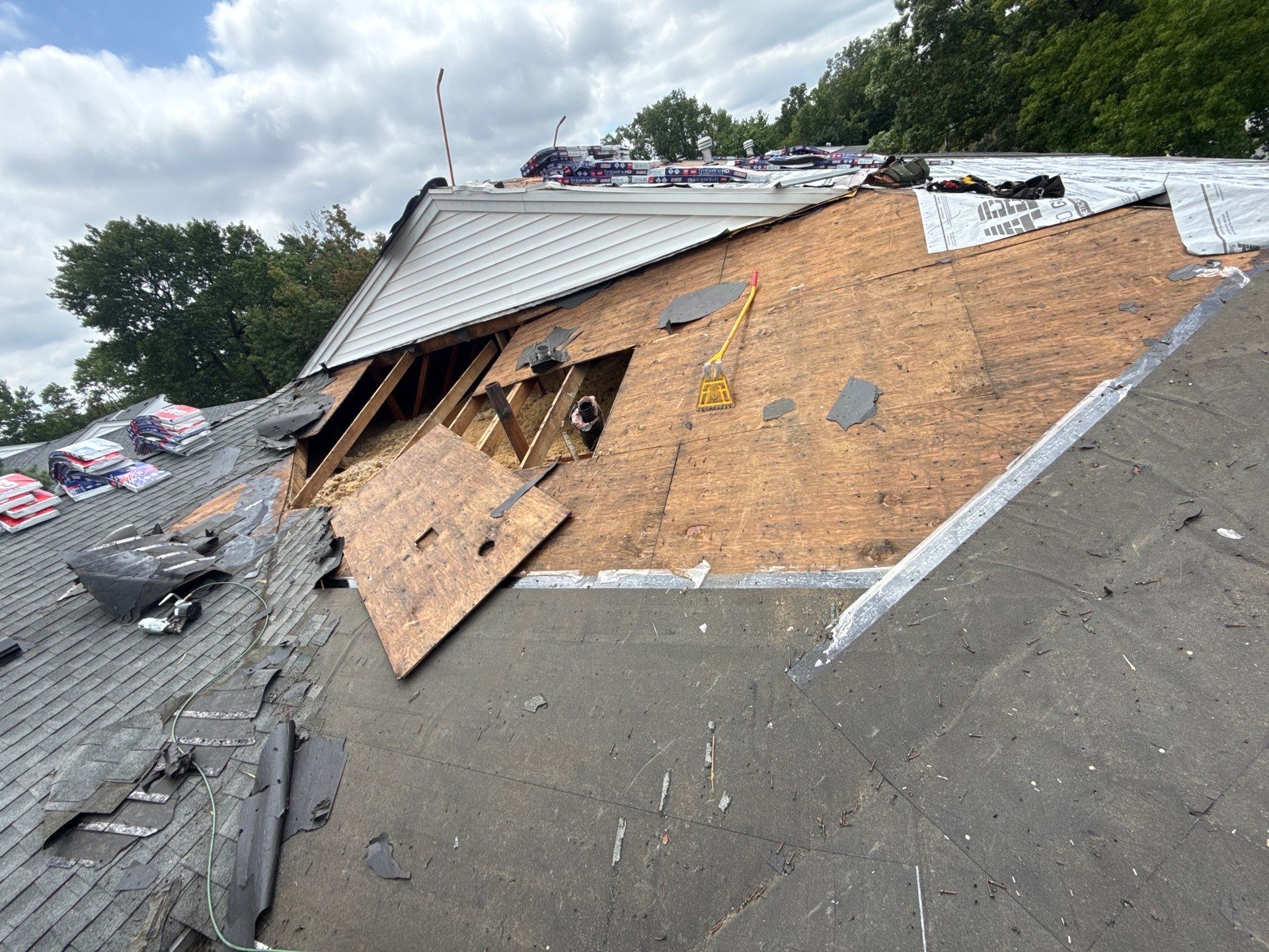 Apartment Complex Roof Replacement and Decking Repair in North Brunswick by JVW ROOFING