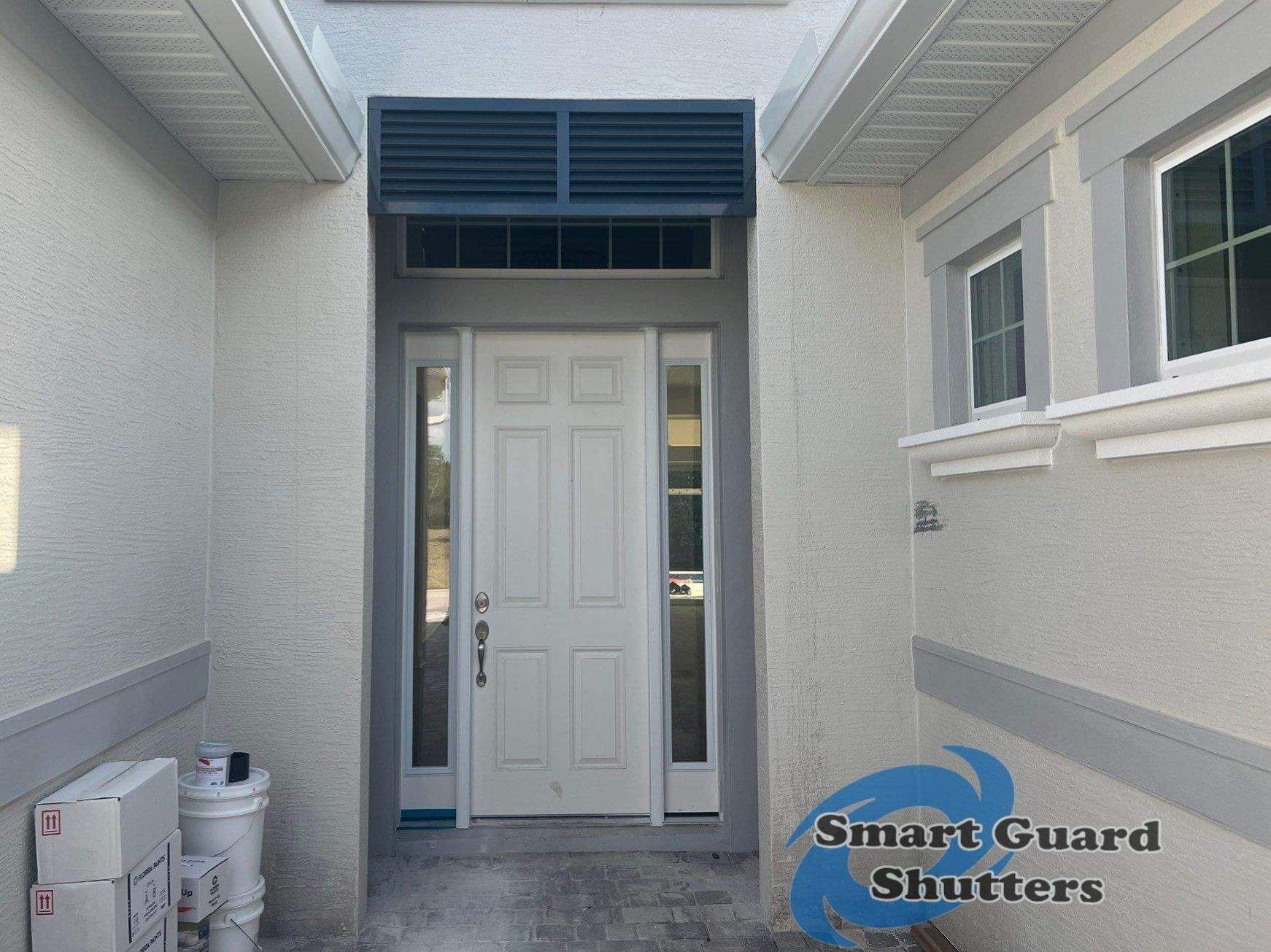Decorative Bahamas in Anthracite Grey by Smart Guard Shutters