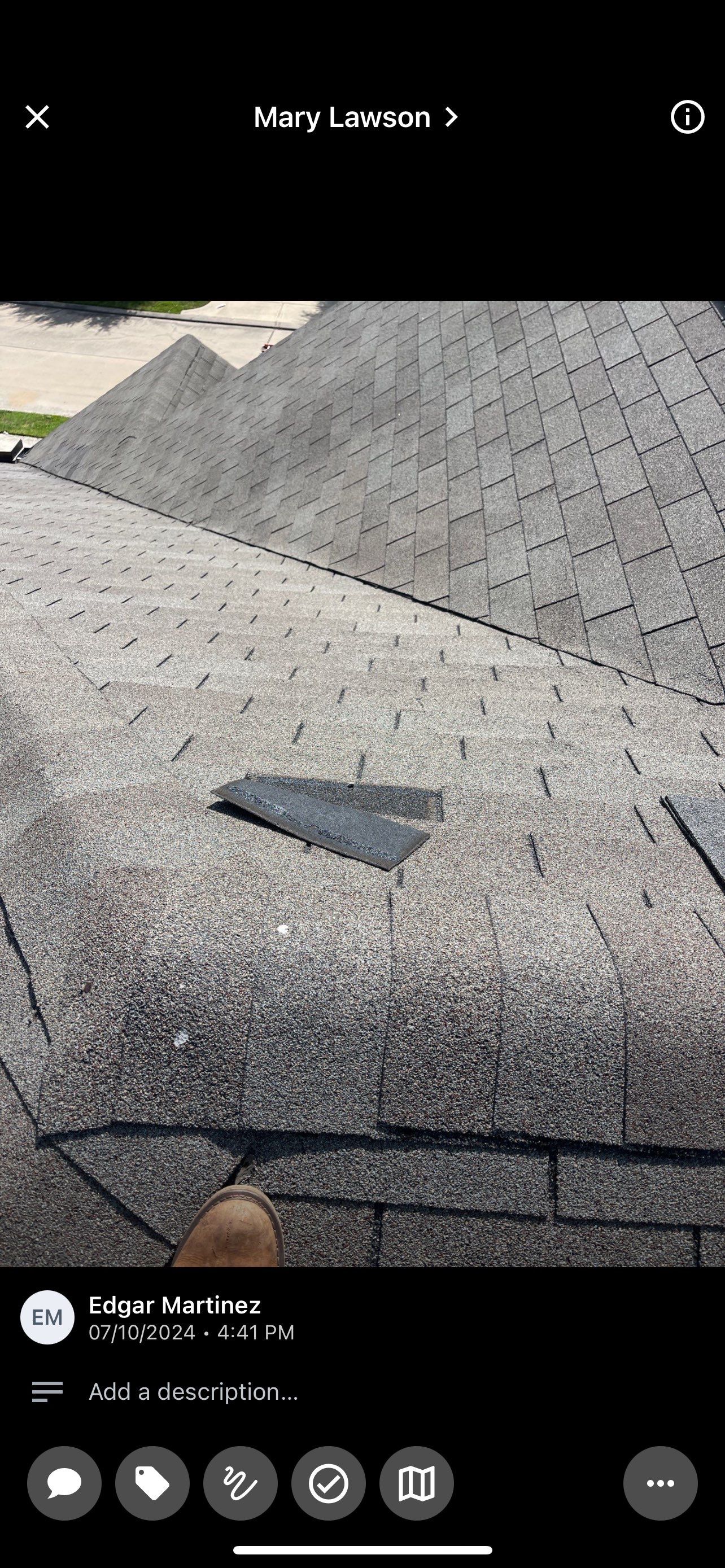 Hail Damage using Owen's Corning Duration (Lifetime) Shingles by Roof Repair Company