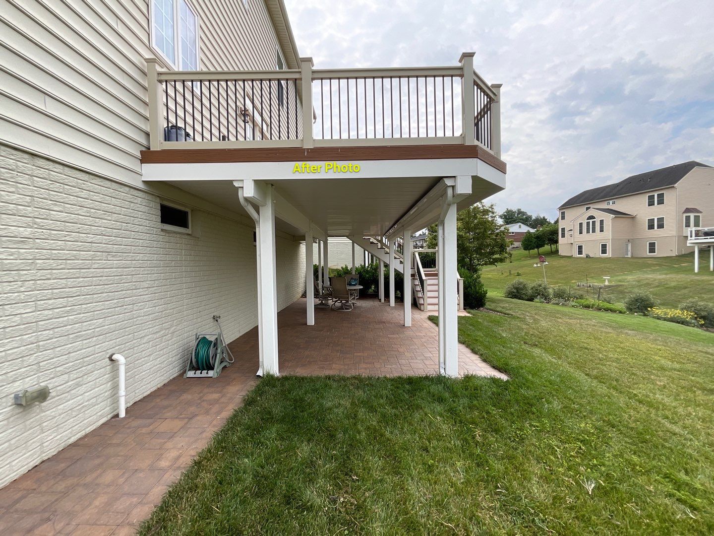 Deck Repair using Rain Drop Gutter covers by Alpha Design Services