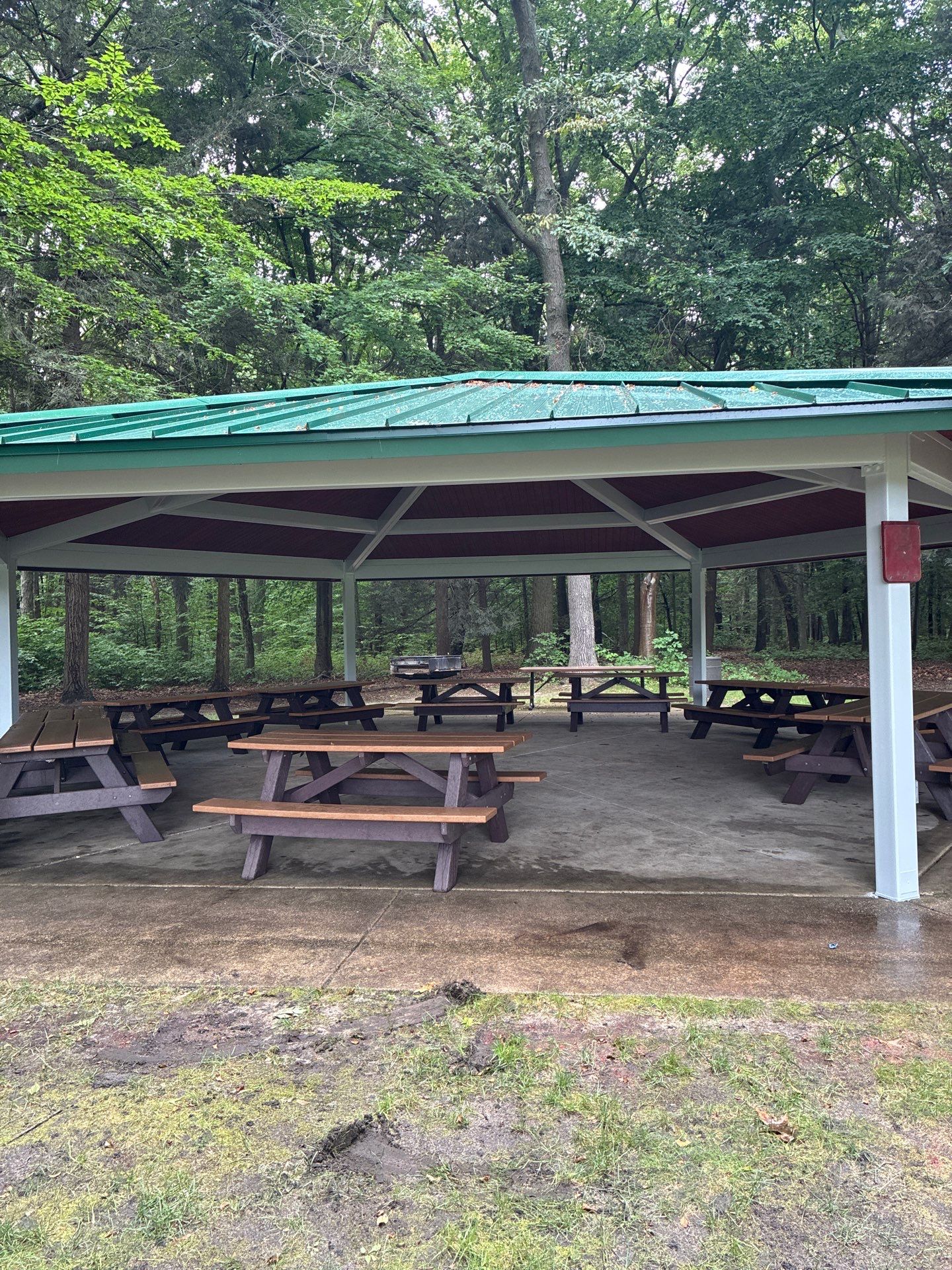 Grand Haven Park Pavilion Painting and Wood Ceiling Refinishing by Gordon Painting