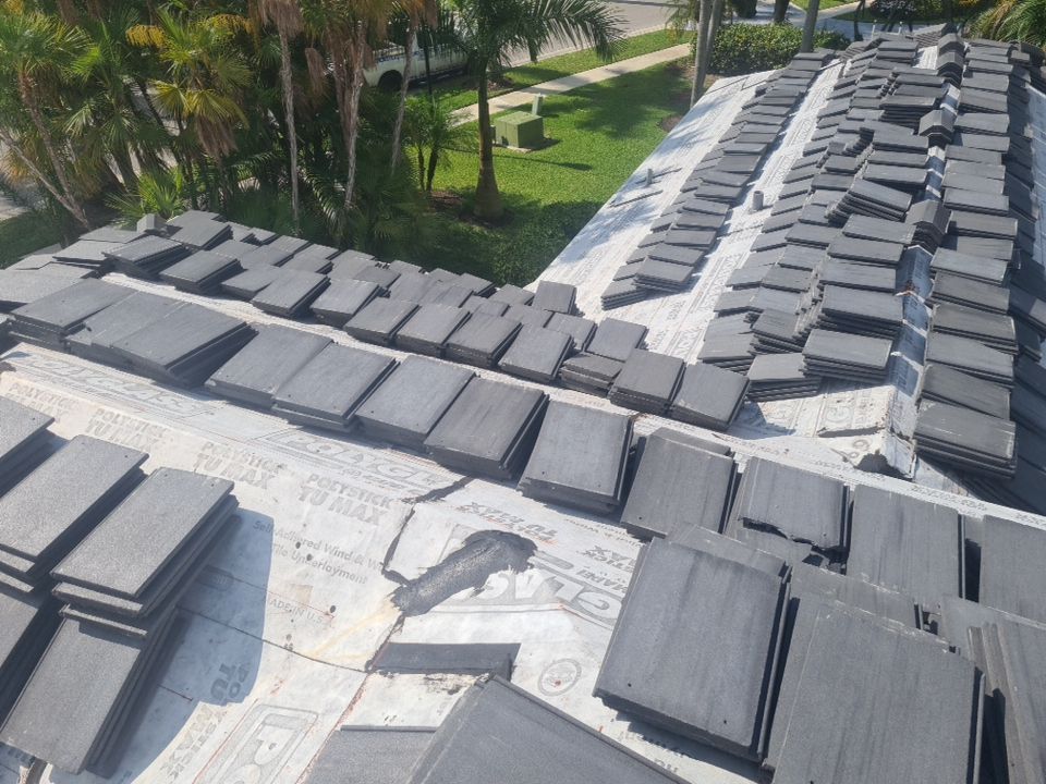 Residential Roofing Installation using Eagle Roofing Tile by BLUES BROTHERS ROOFING