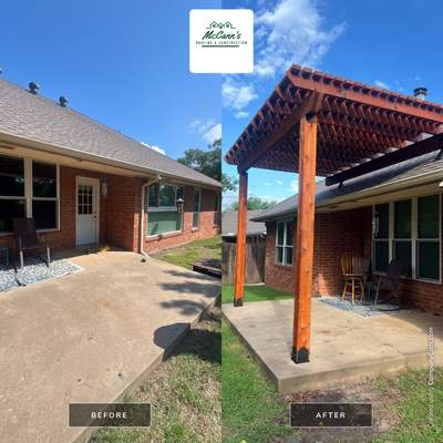 Pergola intallation in Oklahoma City