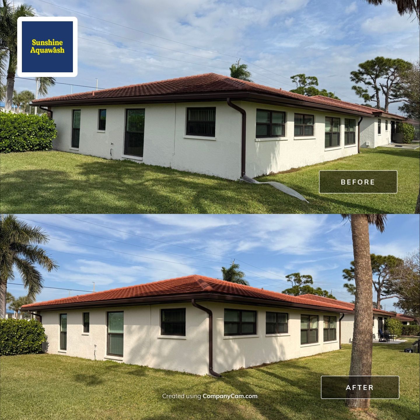 Neighboring Tile Roof Cleanings in Vivienda at Bradenton I – Bradenton, FL by Sunshine AquaWash