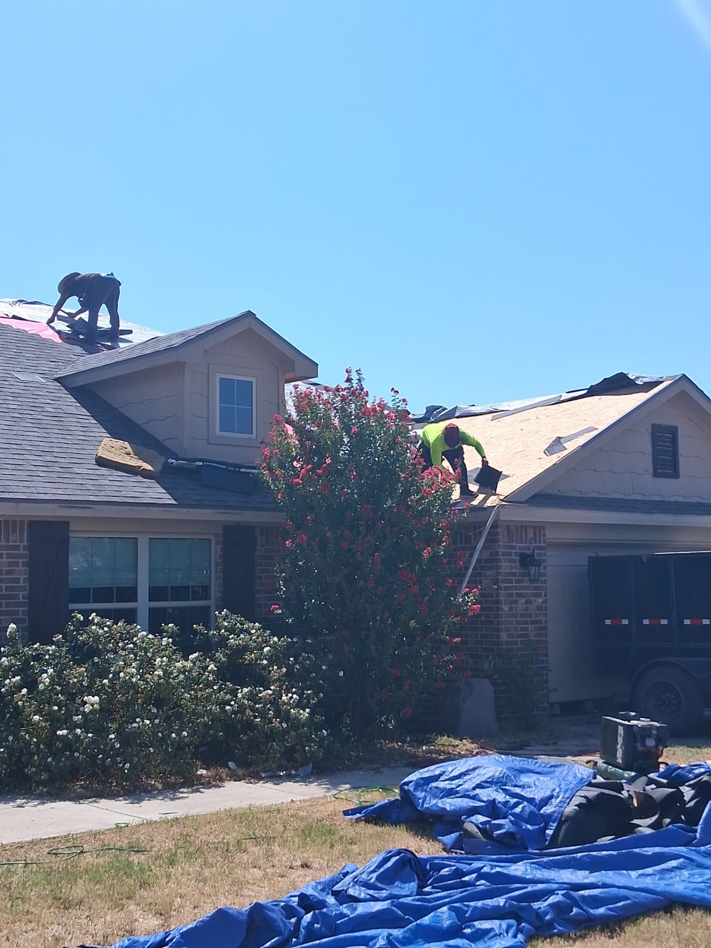 Residential Roof Replacement and Decking Repair in Springtown, Texas by Performance 1 Roofing