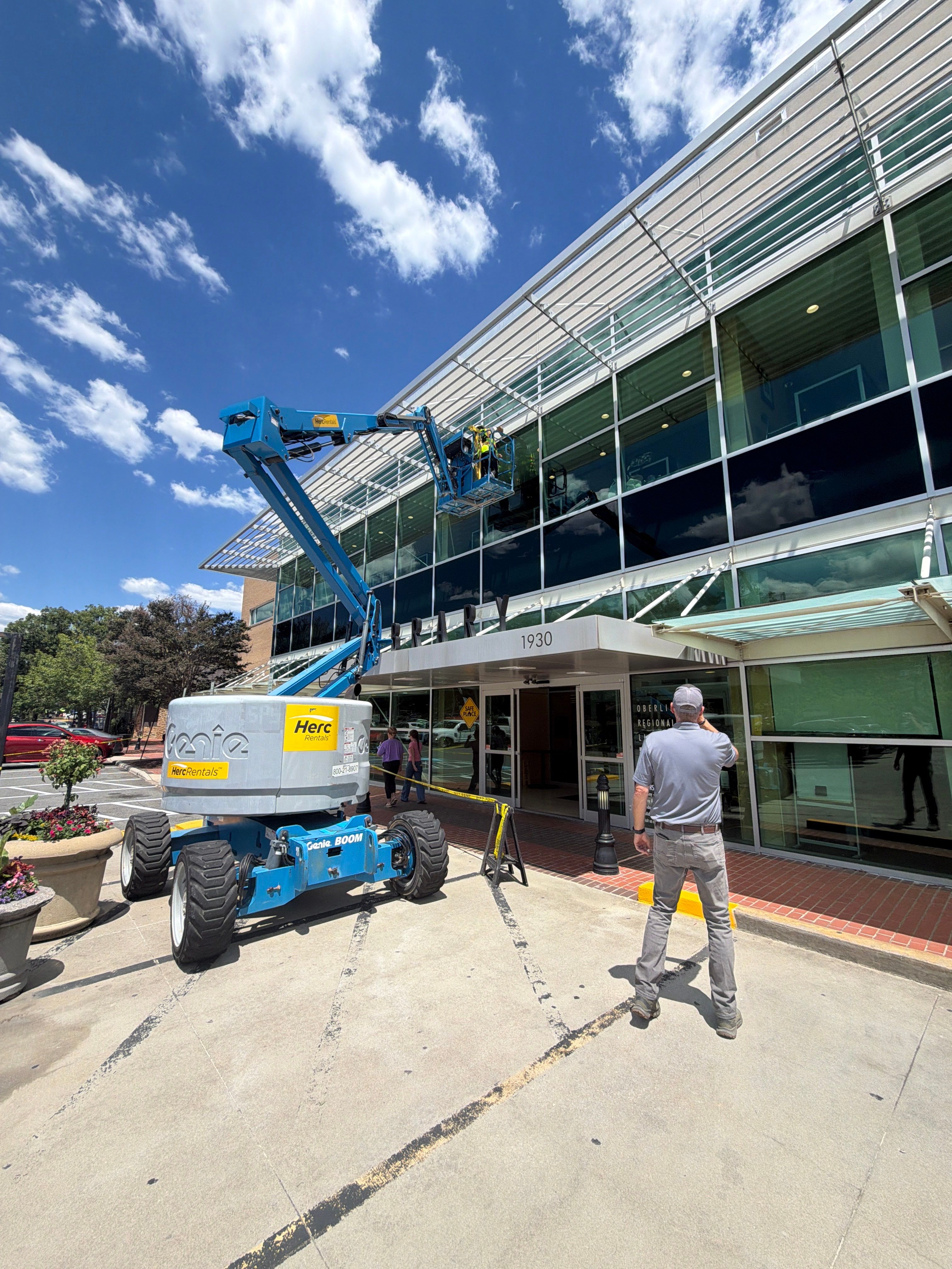 Exterior Joint Sealing – Canopy Entrance by Billy Weatherspoon Contractor