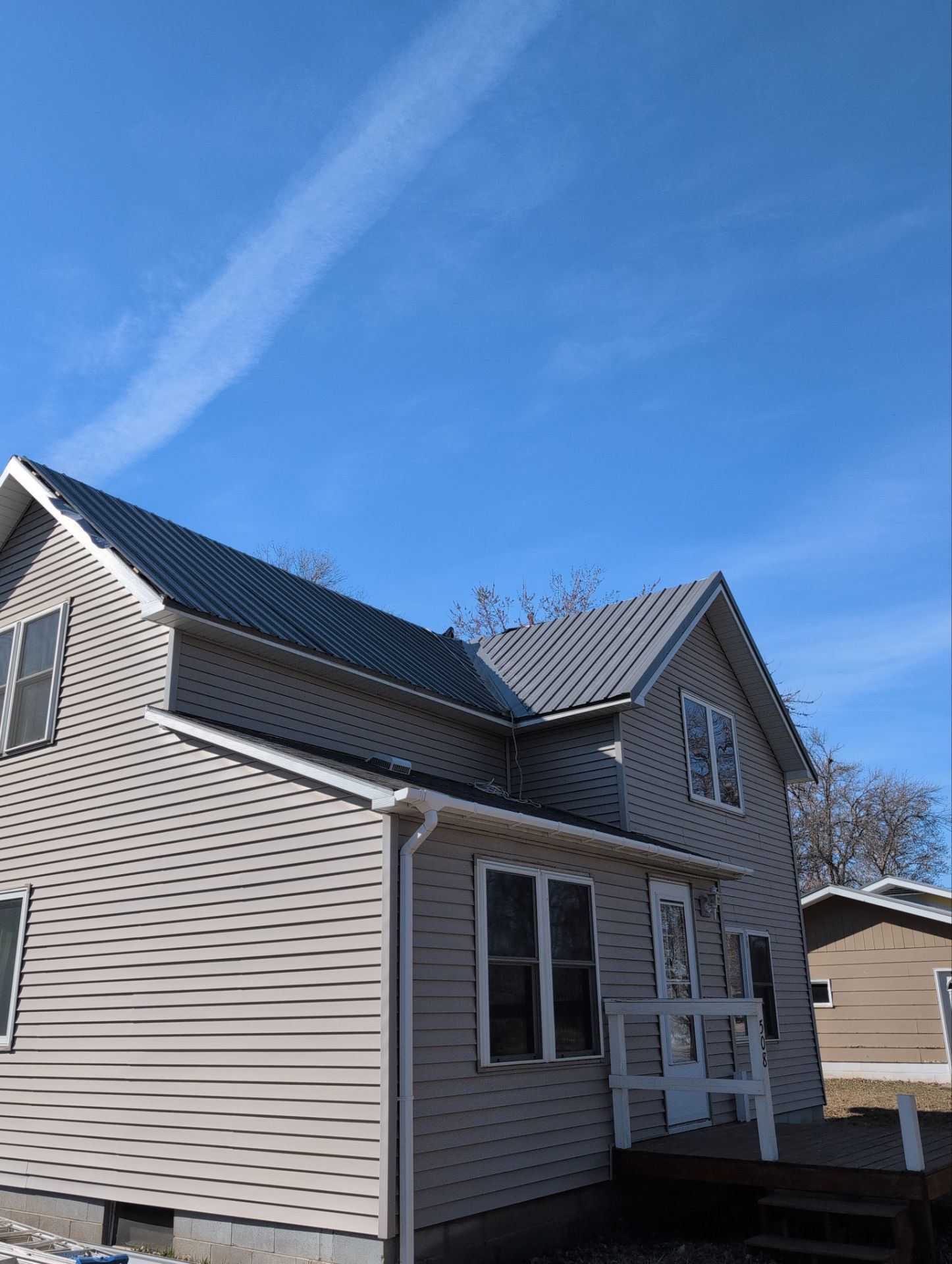 Metal roof install by Homebound Construction