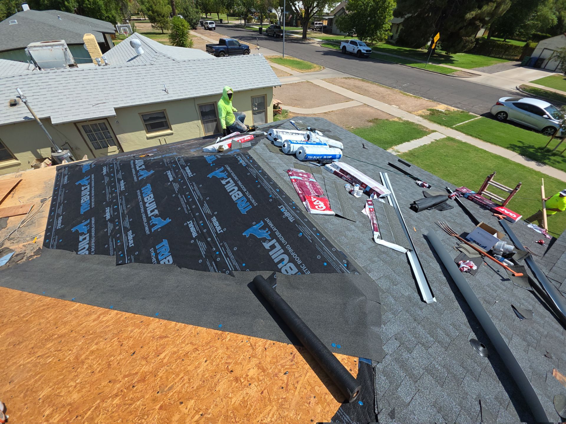 Residential Roof Install using GAF by Weather-Tite Roofing