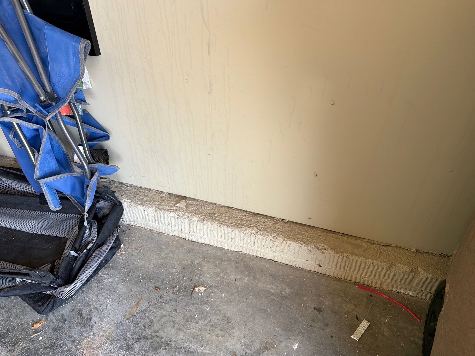 Cabin FEver Flake Garage Floor Coating Installation in Sioux Falls by Select Painting, Coatings & Garage Cabinets