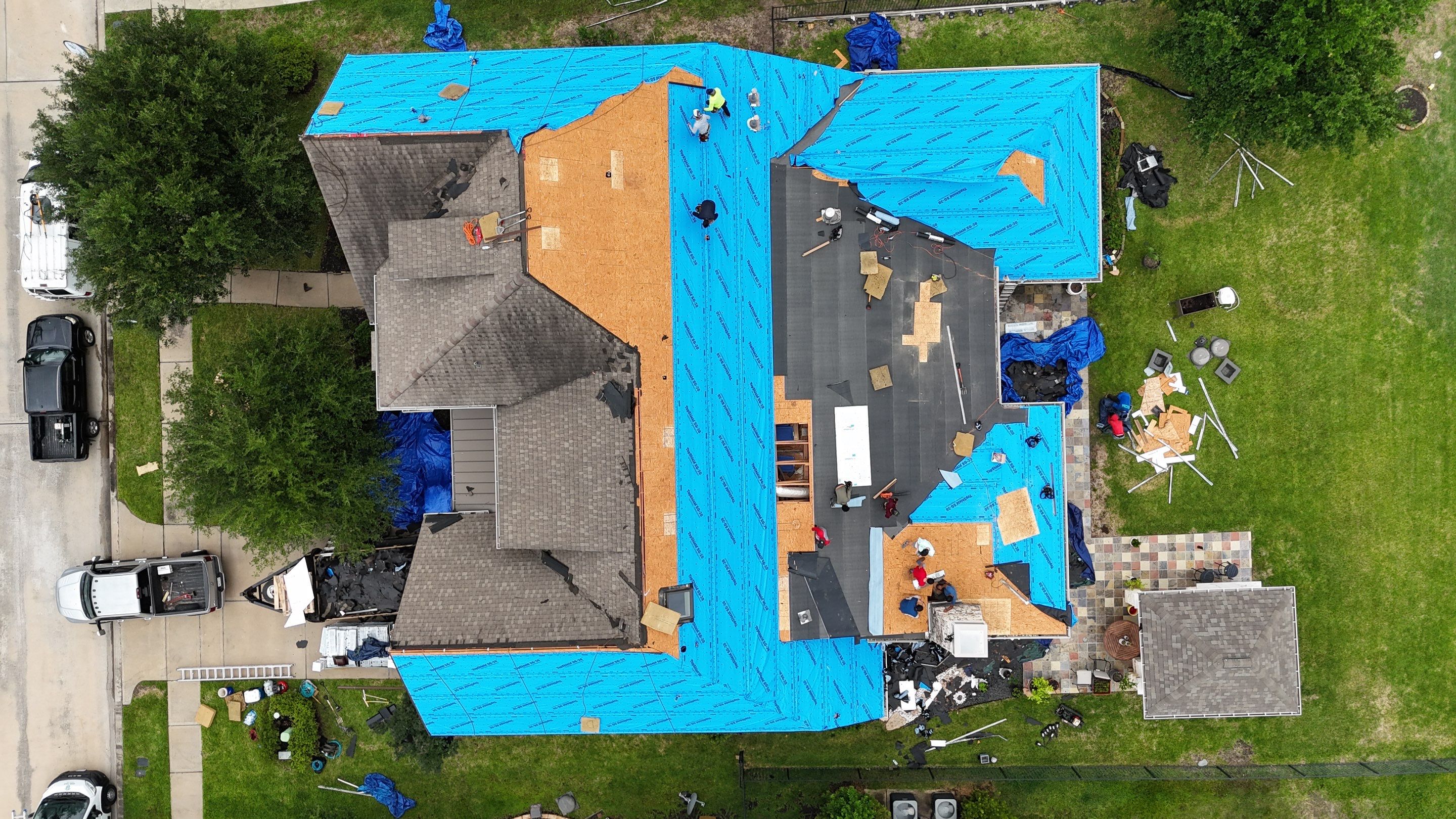 Residential Roofing Installation using IKO Dynasty by Core Four Roofing