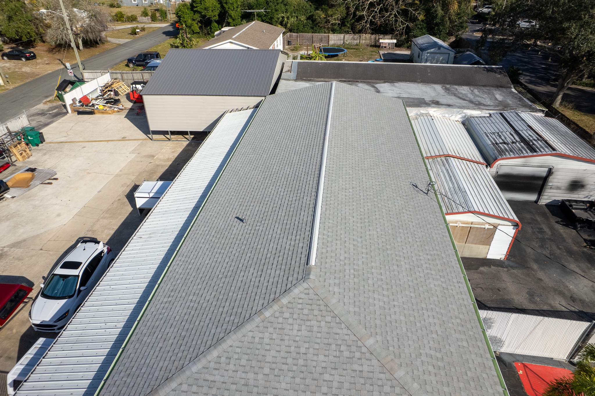 Commercial Roof Replacement and Structural Framing in Cocoa, Florida for TopperTown by Wiedmann Construction & Roofing