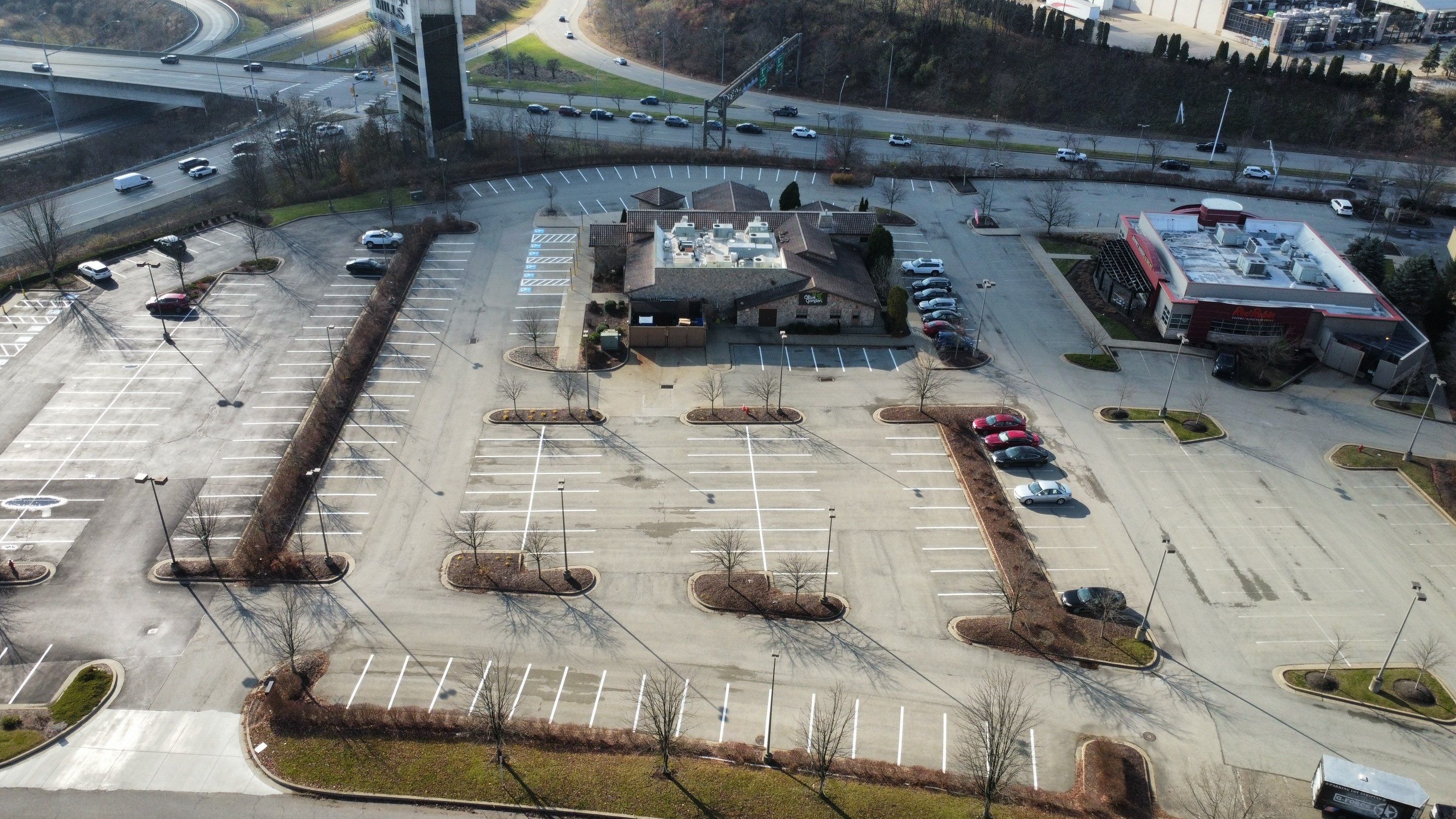 Olive Garden - Pittsburgh Mills by G-Force Parking Lot Striping of Pittsburgh